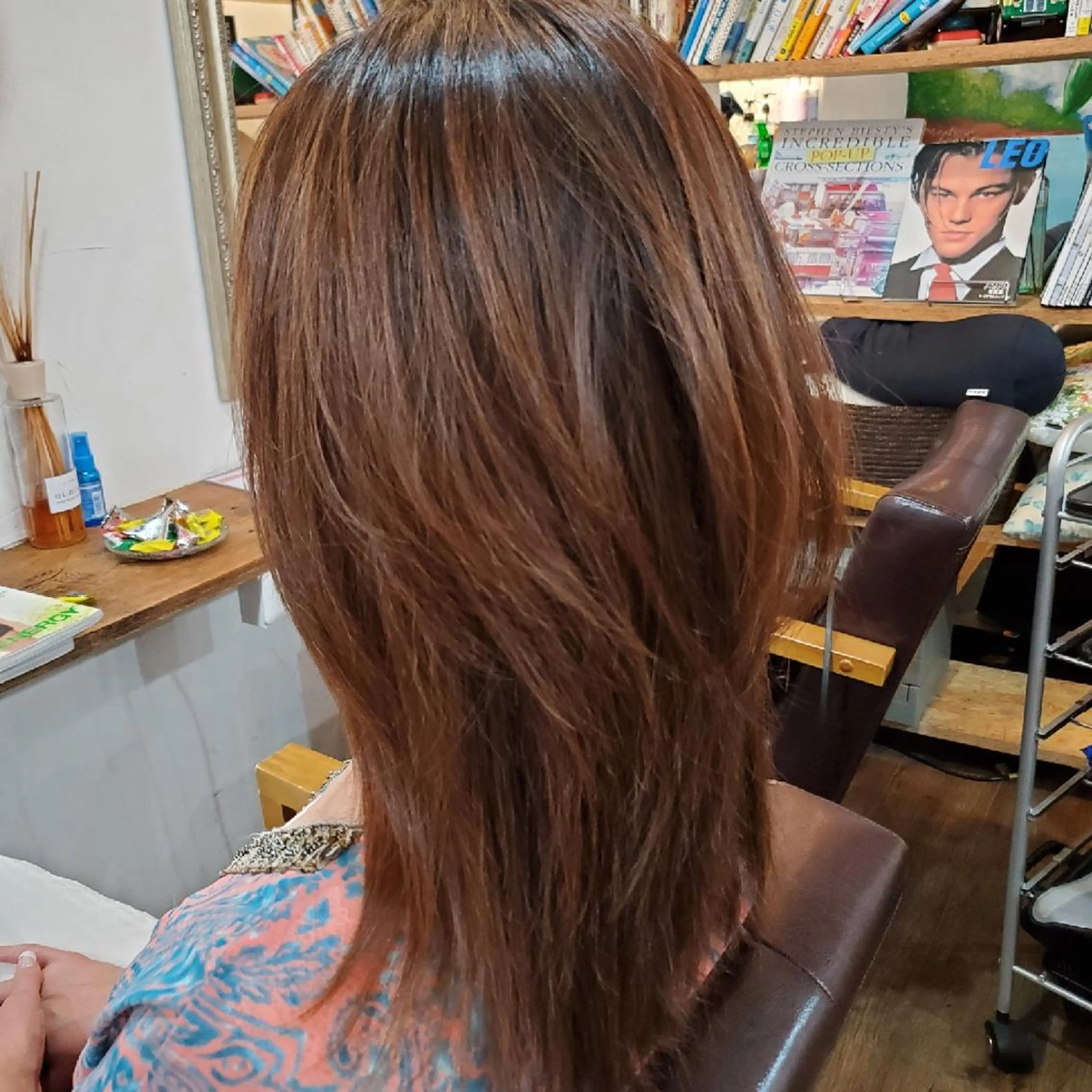 セミロング カラー カット ヘアカラー 縮毛矯正 トリートメント フリーランス所属・韓国ヘア レイヤー くびれヘアMATSUのヘアスタイル