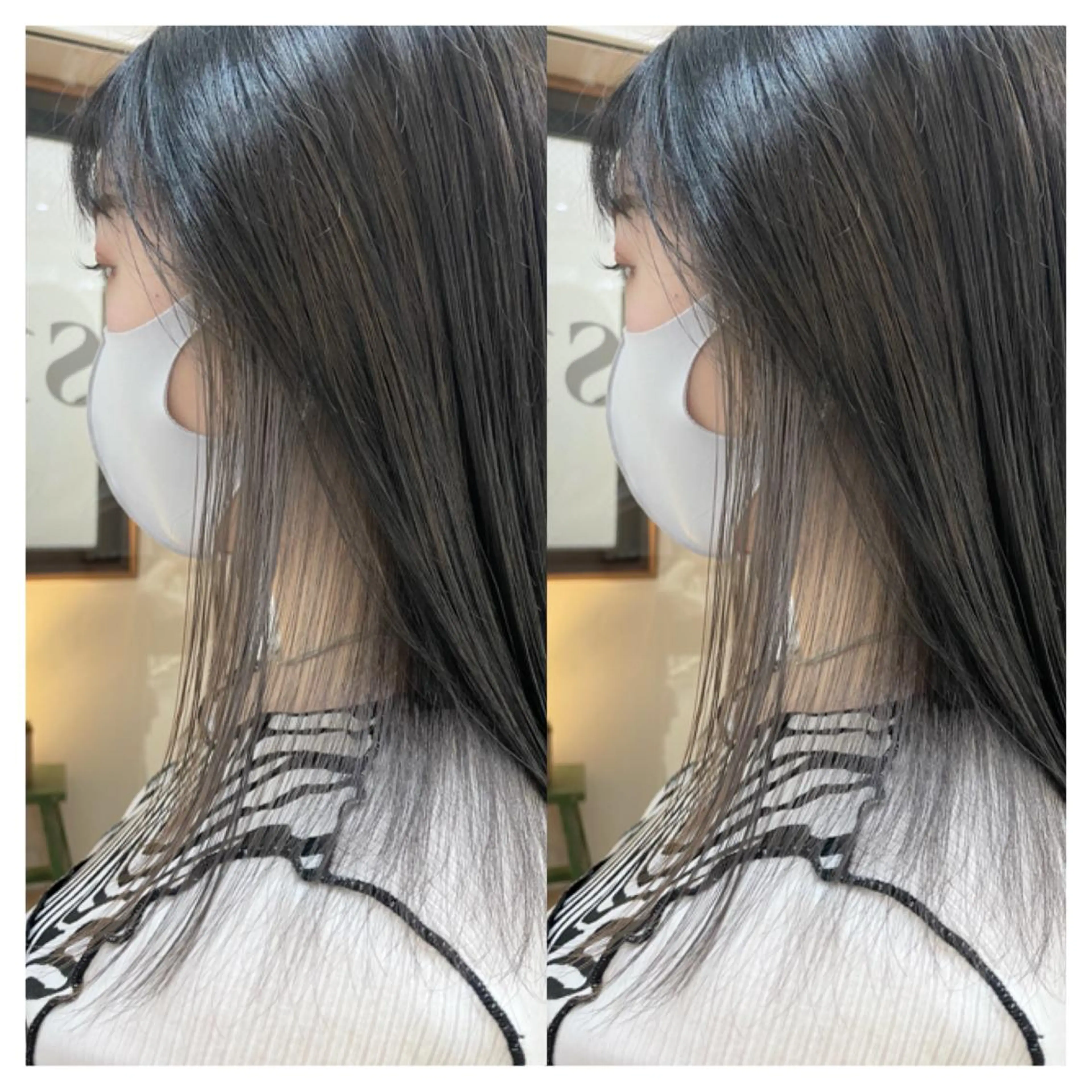 ミディアム カラー ヘアカラー トリートメント 村山 茉衣のヘアスタイル