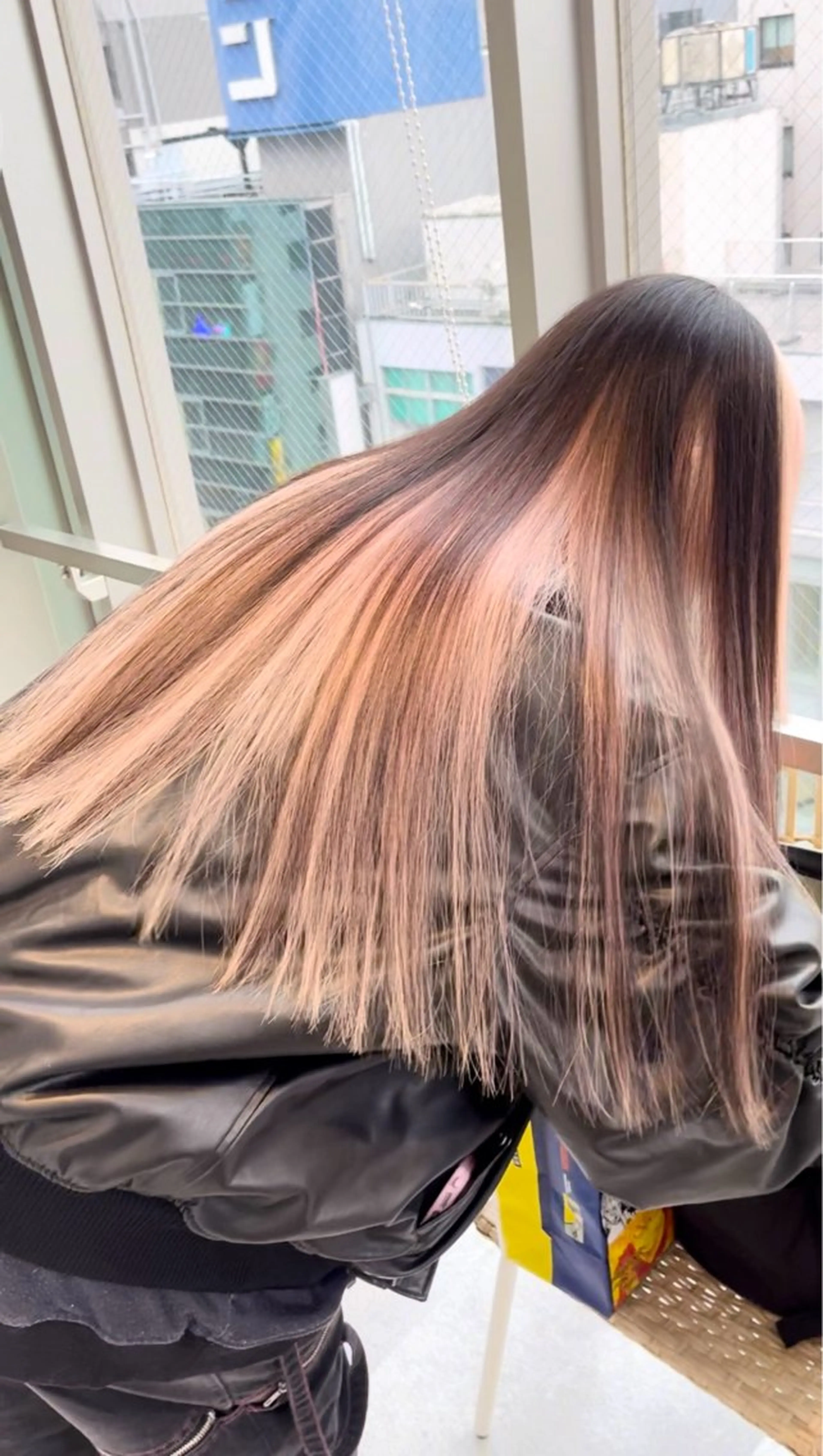 ロング カラー レイヤーカットモデル 募集/藤原一真のヘアスタイル