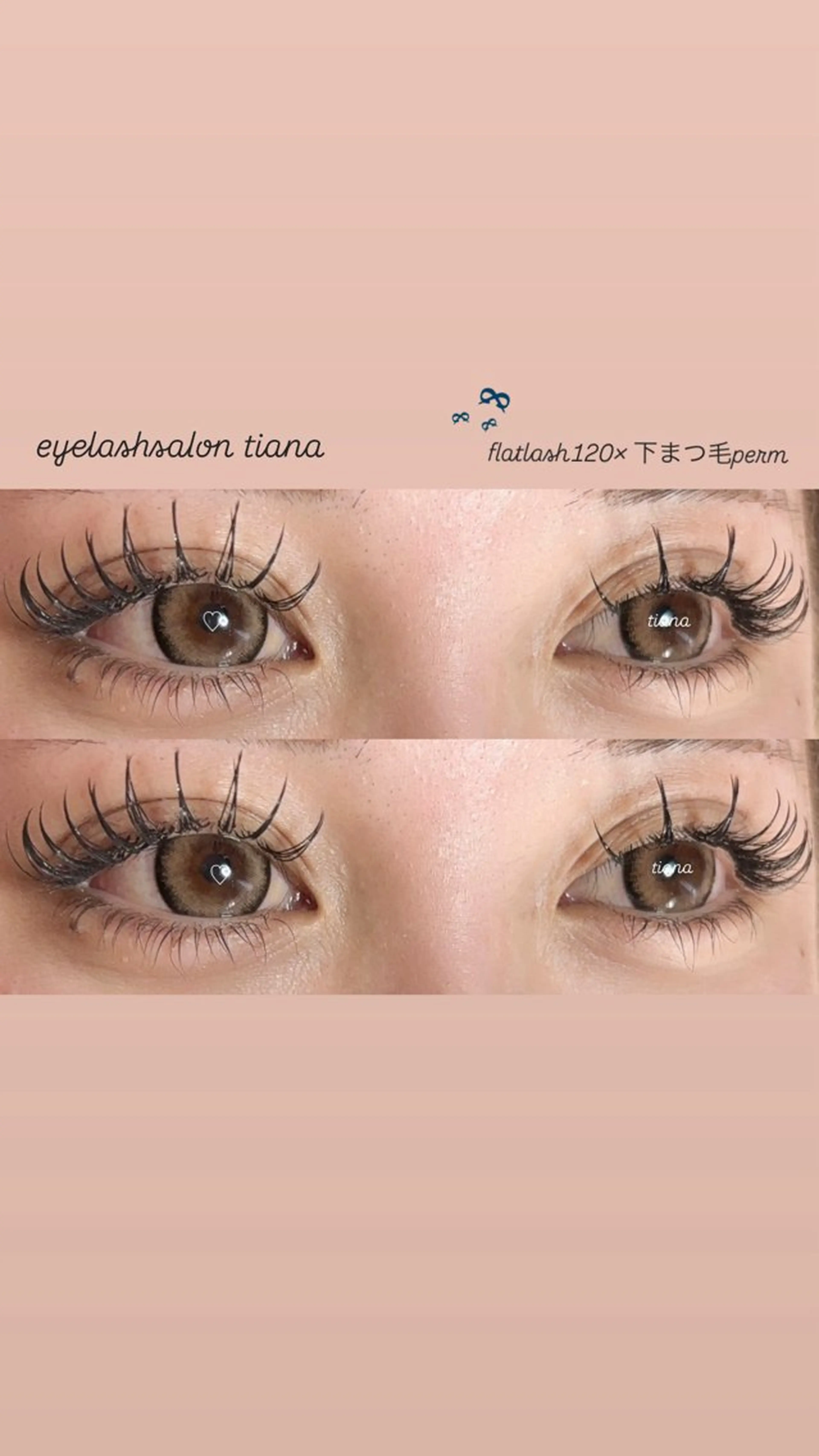 マツエク・マツパ 下まつげエクステ 一重×まつ毛パーマ マツエク ♡tiana juna˖ ࣪⊹のマツエク・マツパデザイン