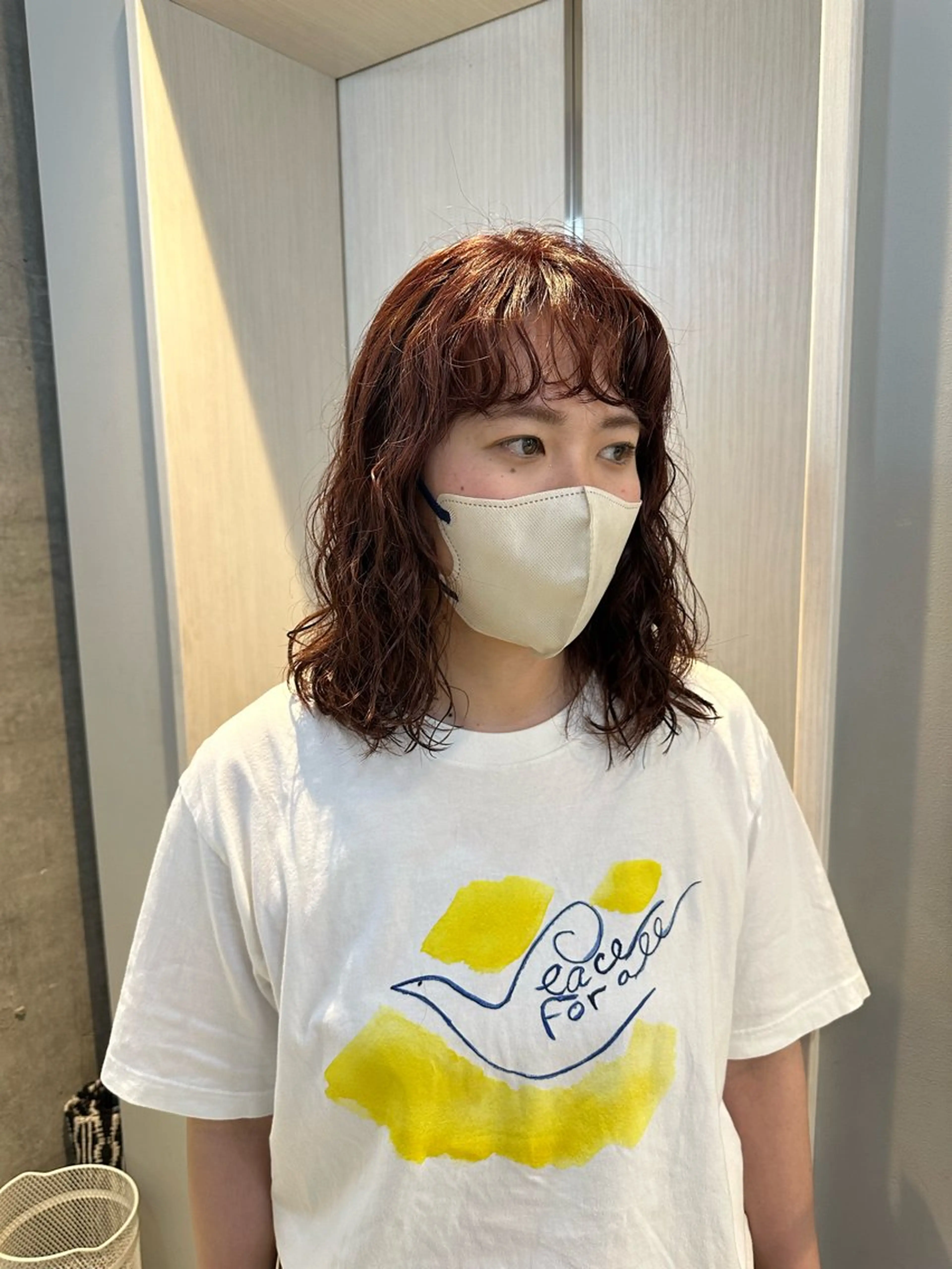 ミディアム パーマ ミディアムパーマ さとう あやかのヘアスタイル