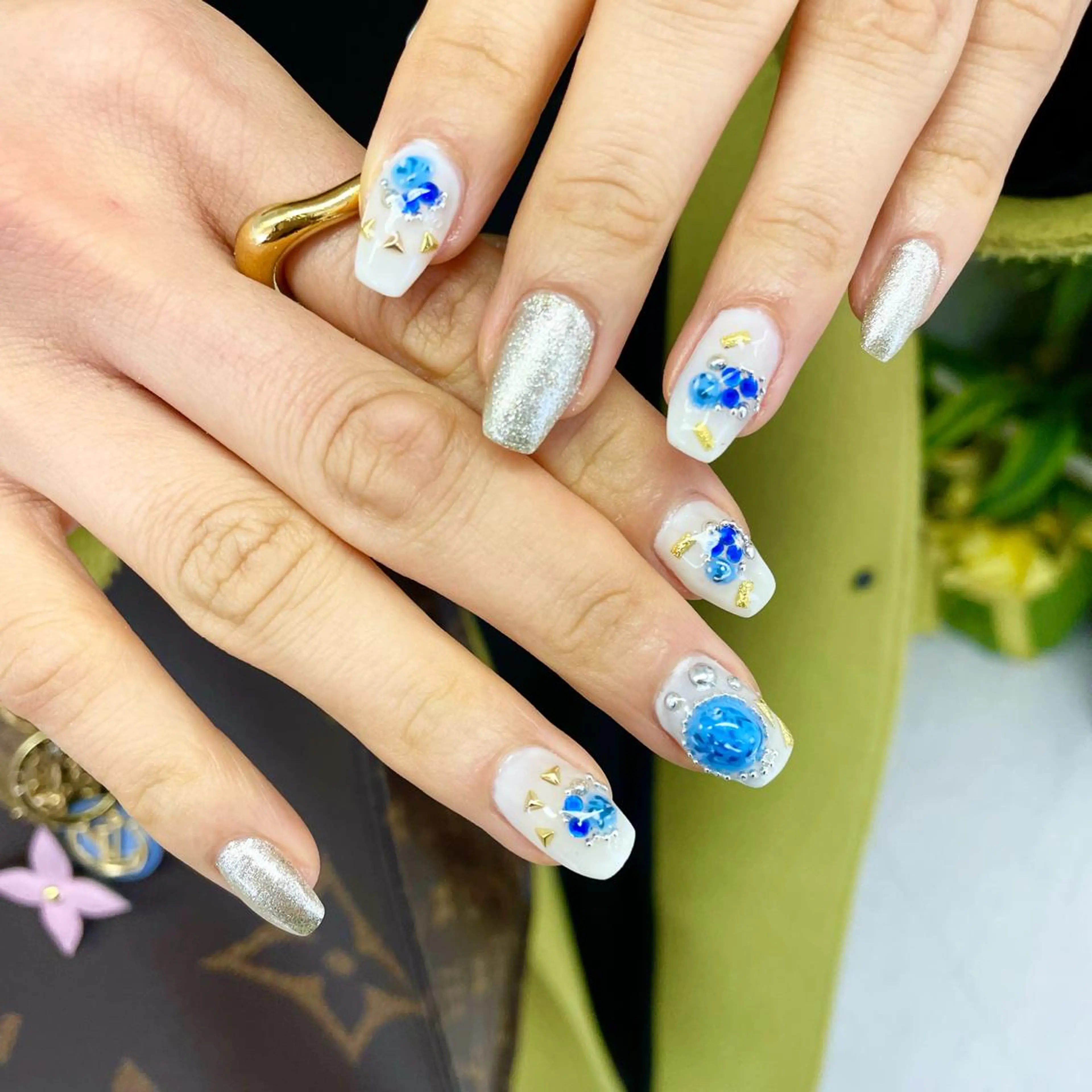 ネイル ハンドネイル 大阪福島韓国束感まつ げ Sayaka🤍のマツエク・マツパデザイン