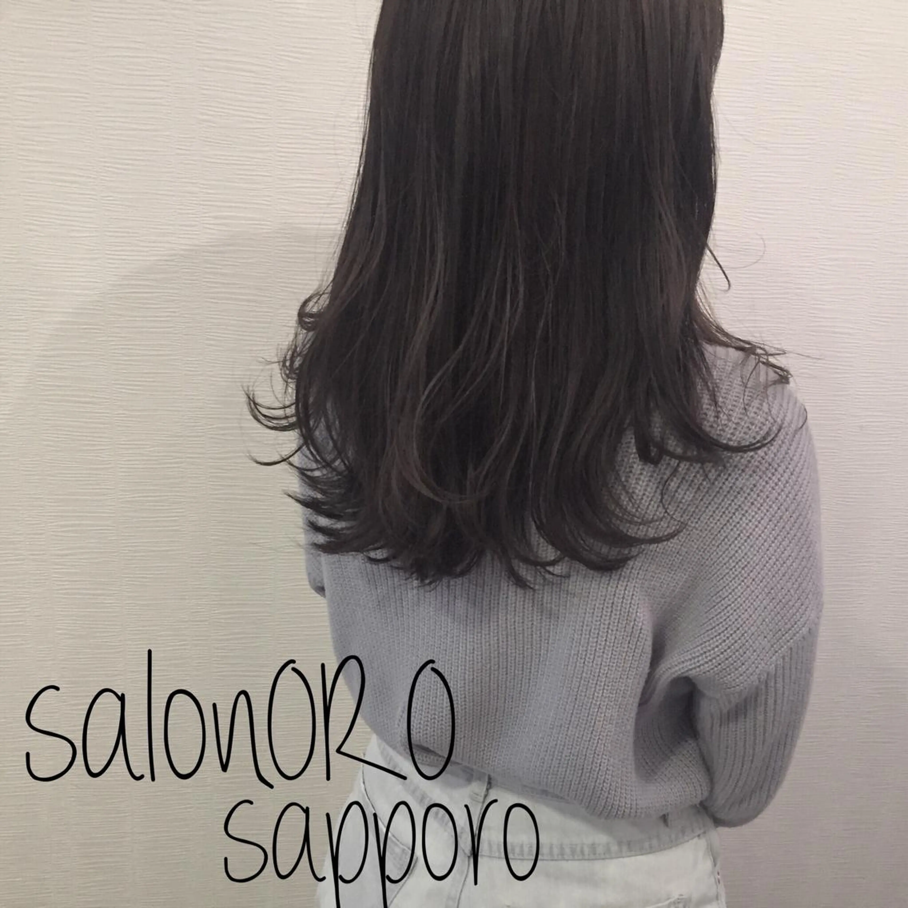セミロング カラー ブリーチ グレージュ ハイライトカラー ブリーチなしカラー オレンジ カット ヘアカラー トリートメント 池田 真由美のヘアスタイル