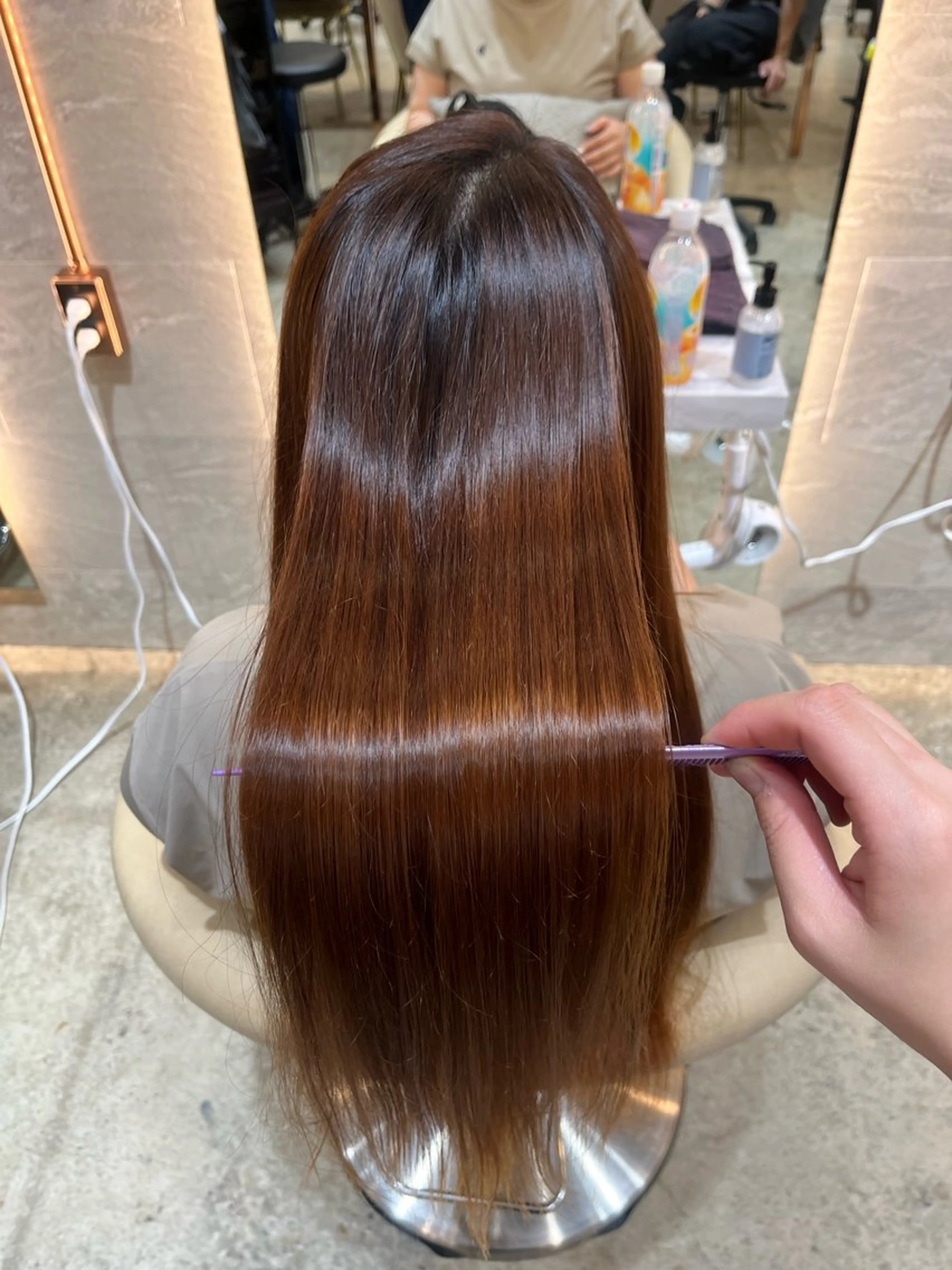 ロング カラー Londespoir所属・カットモデル無料 あやかのヘアスタイル