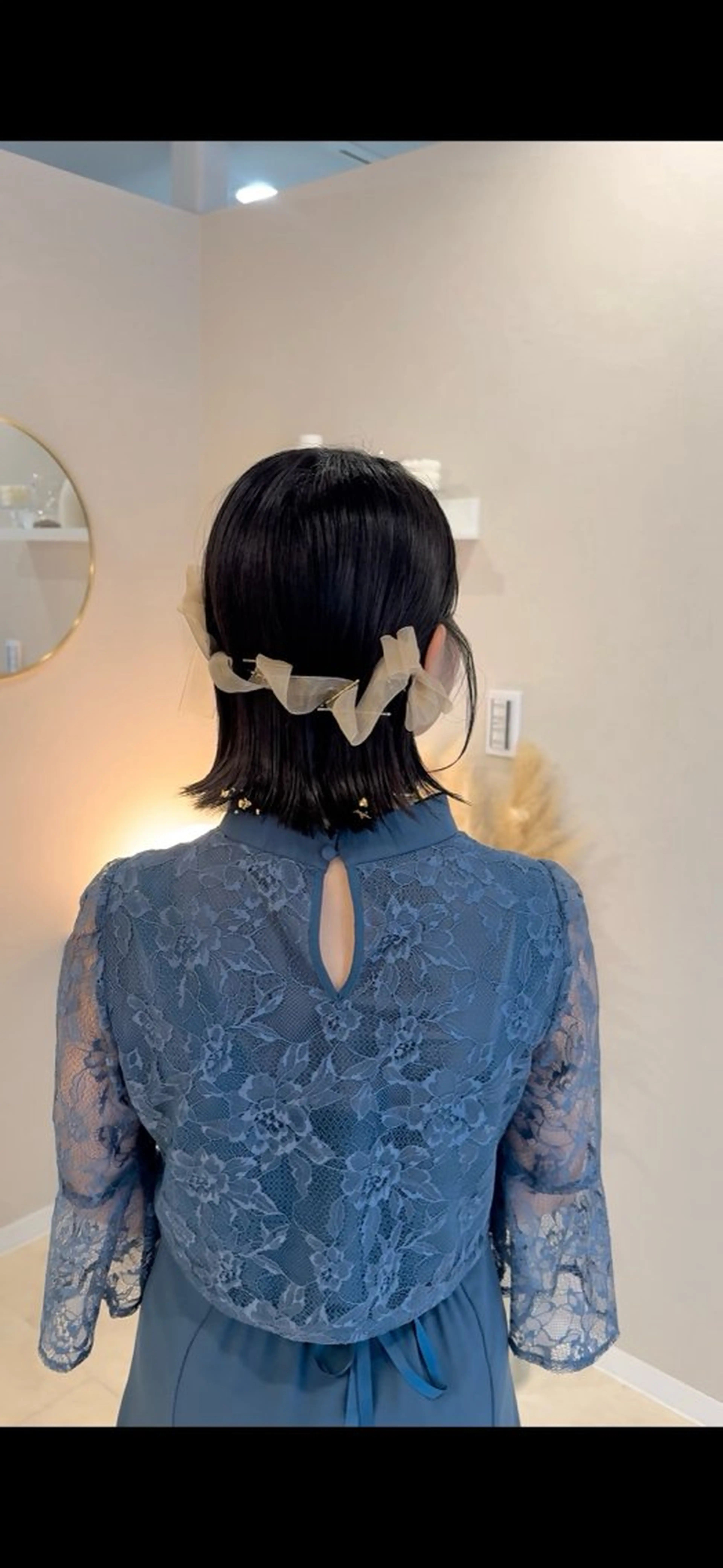 ミディアム ヘアアレンジ ヘアセット 小野寺瑞希 /最小顔カットのヘアスタイル