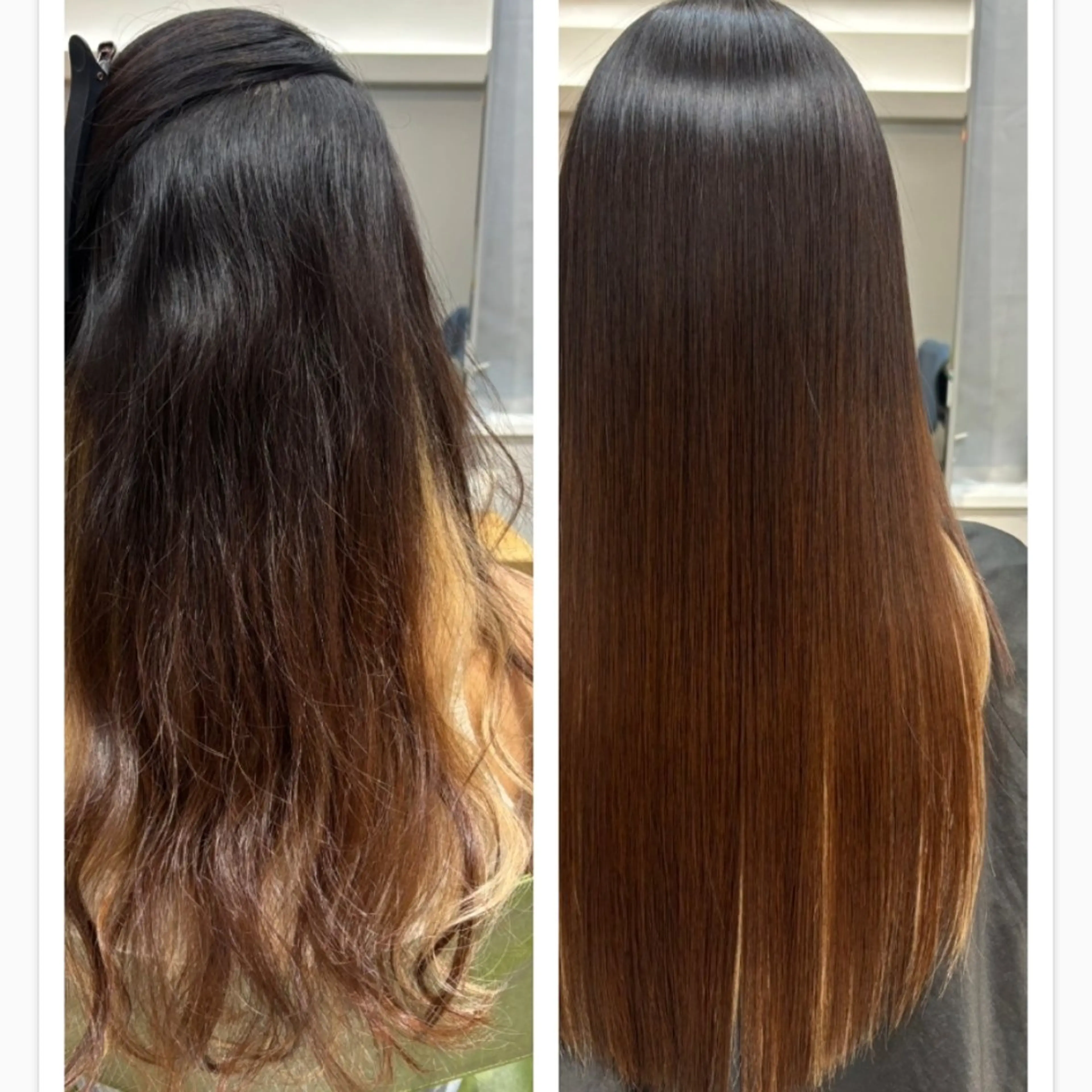 ロング カット 縮毛矯正 トリートメント GOToday所属・艶髪/オリーブ系/ 肌が綺麗に見えるお色のヘアスタイル