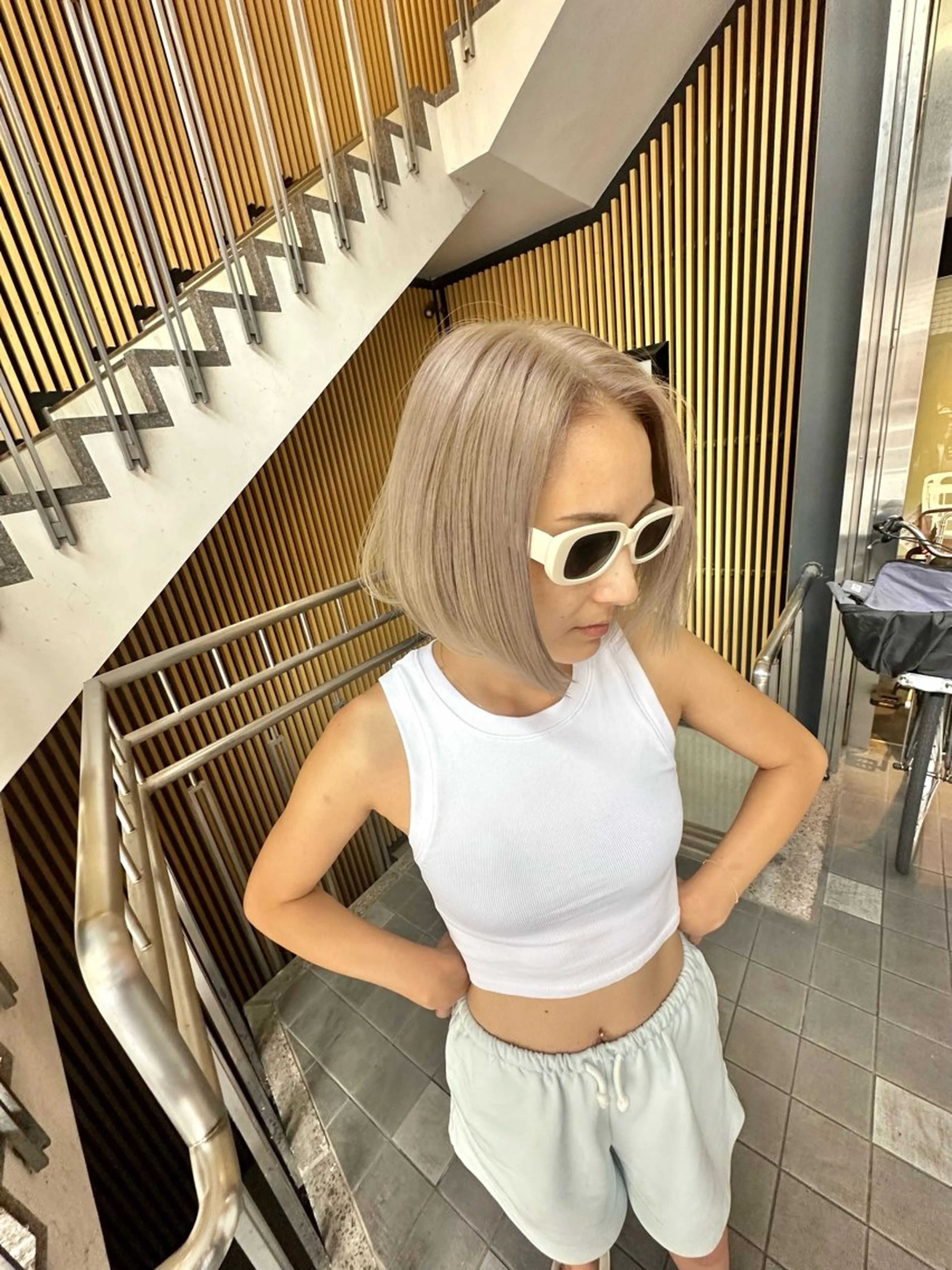 ミディアム カラー Selenehair 三条本店のヘアスタイル