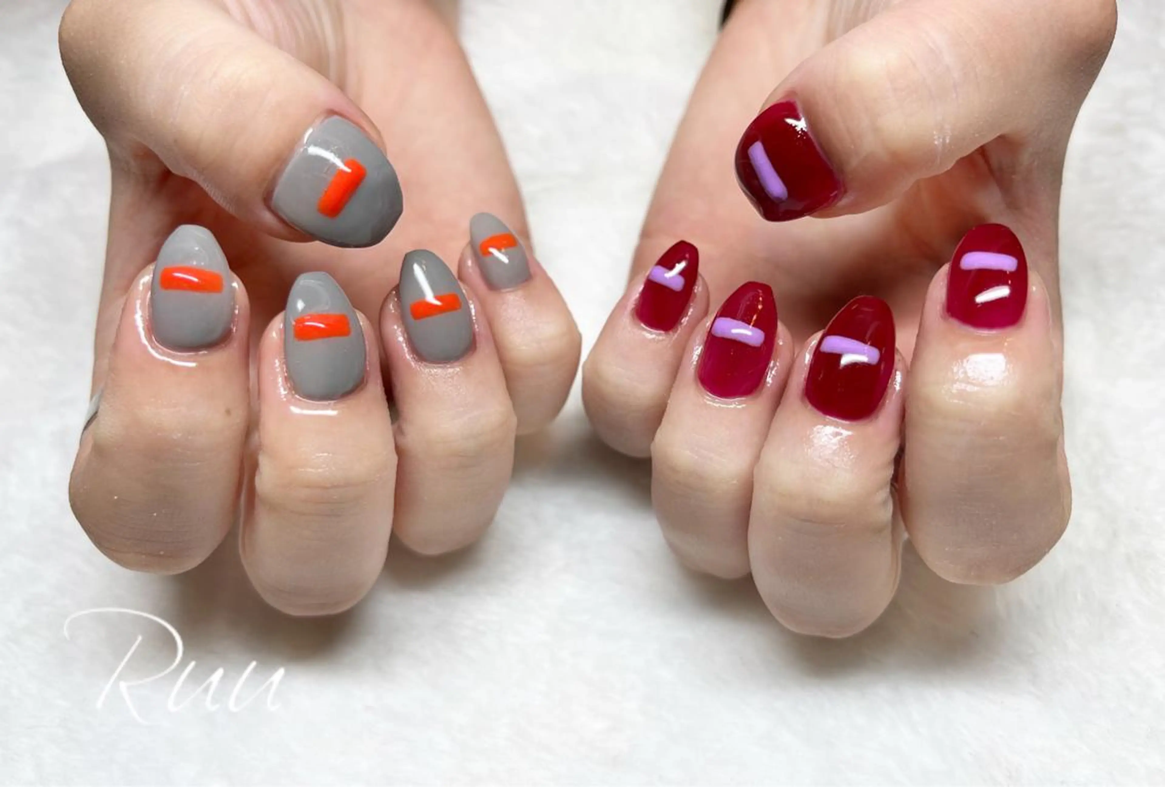 ネイル アートネイル フットネイル フレンチネイル キラキラネイル 韓国ネイル Nail salon Ruuのネイルデザイン