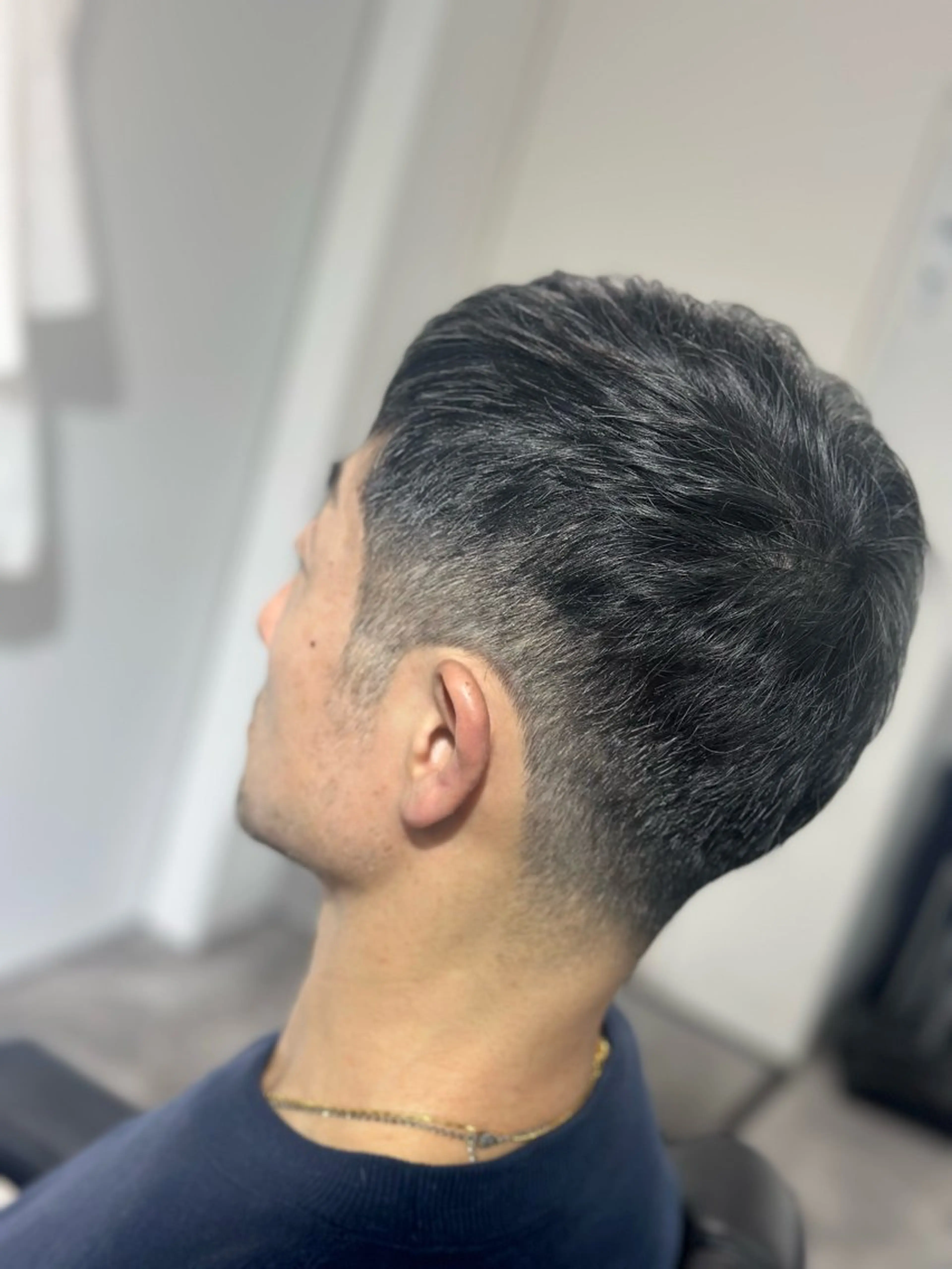 ショート メンズ オールバック センターパート フェードカット メンズパーマ メンズツイストパーマ 池袋/FADE /メンズ特化のヘアスタイル