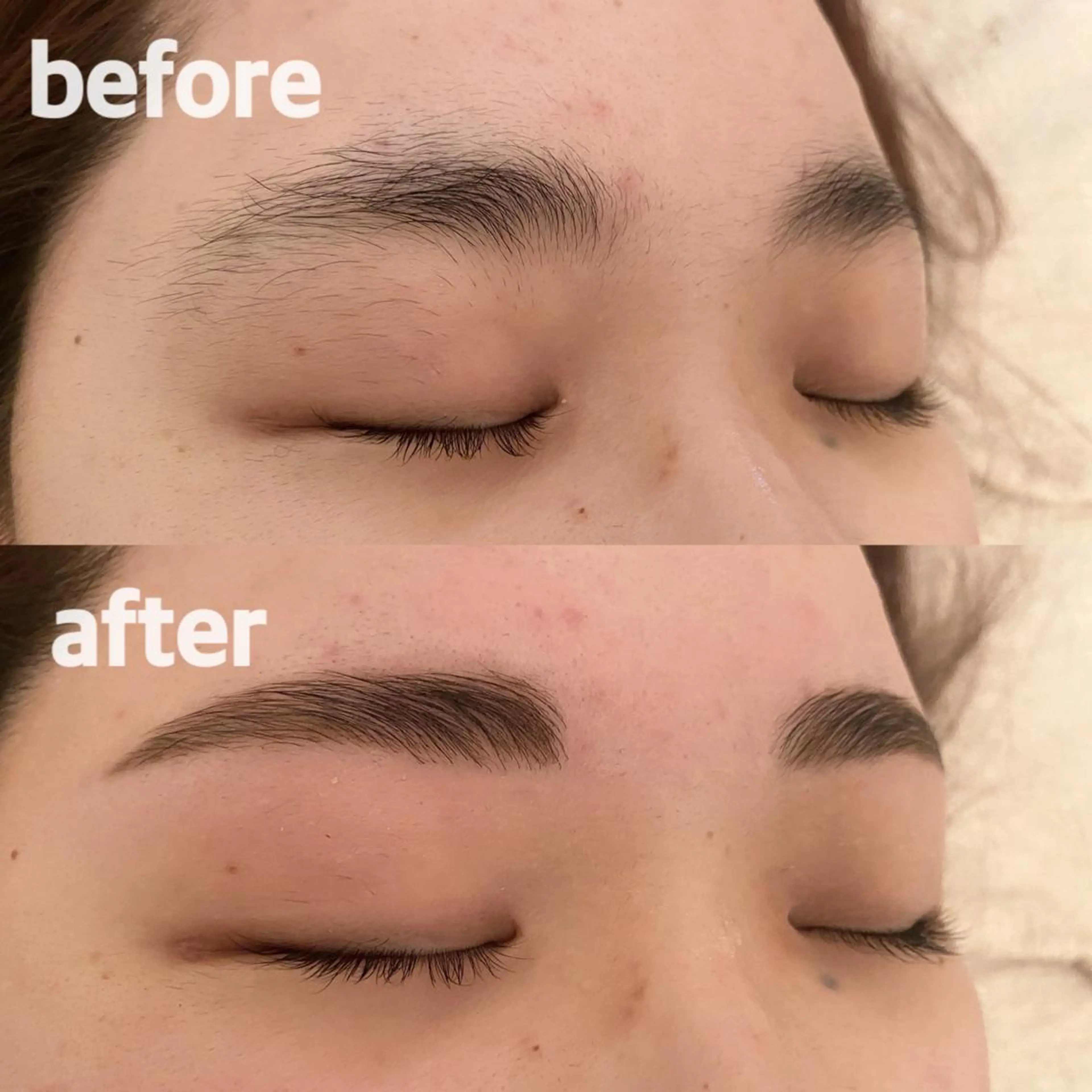 アイブロウ ハリウッドブロウリフト 眉毛ワックス脱毛 鈴木 愛花の眉毛・アイブロウイメージ