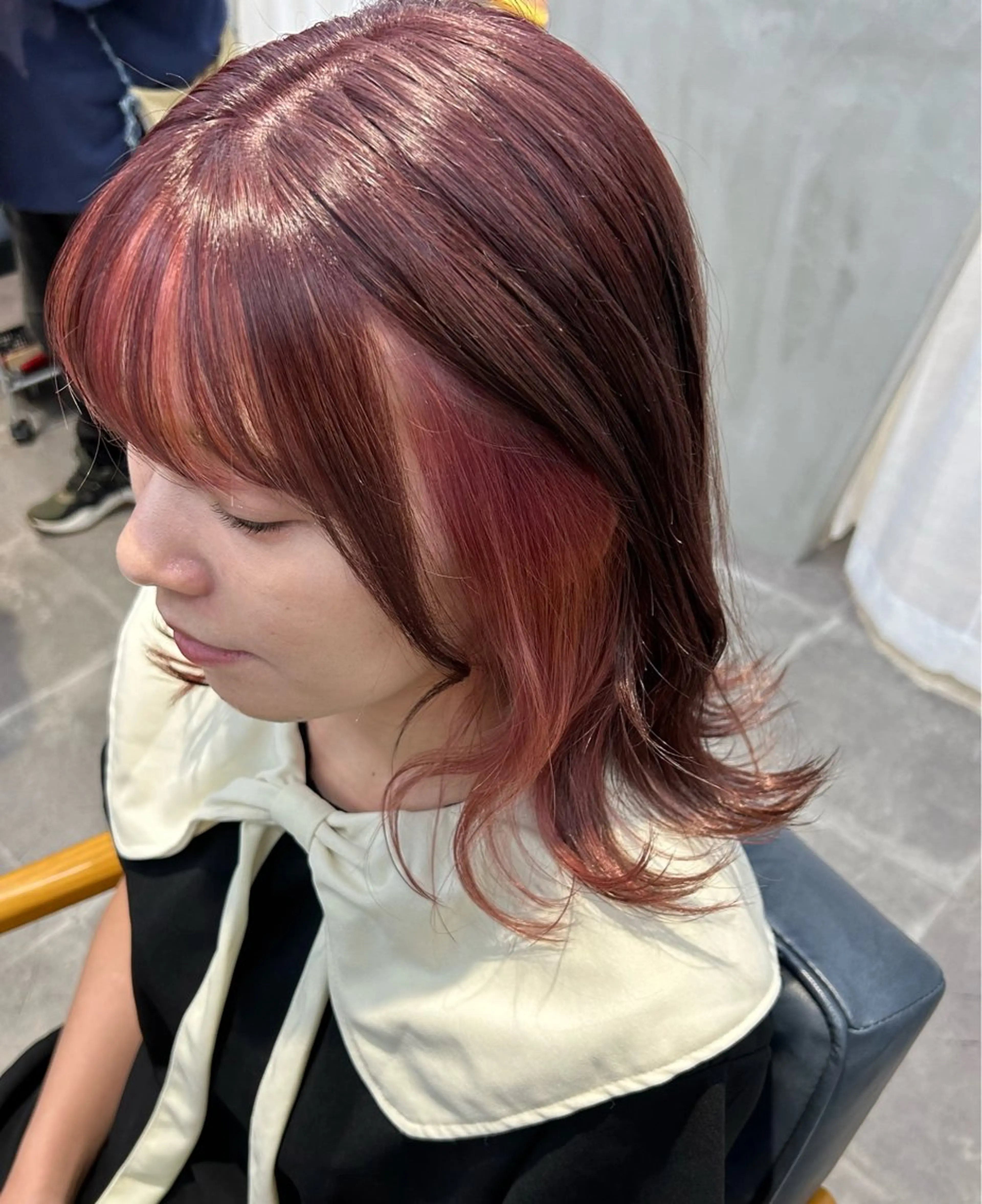 ミディアム カラー 韓国×髪質改善カラー 💎hinaのヘアスタイル