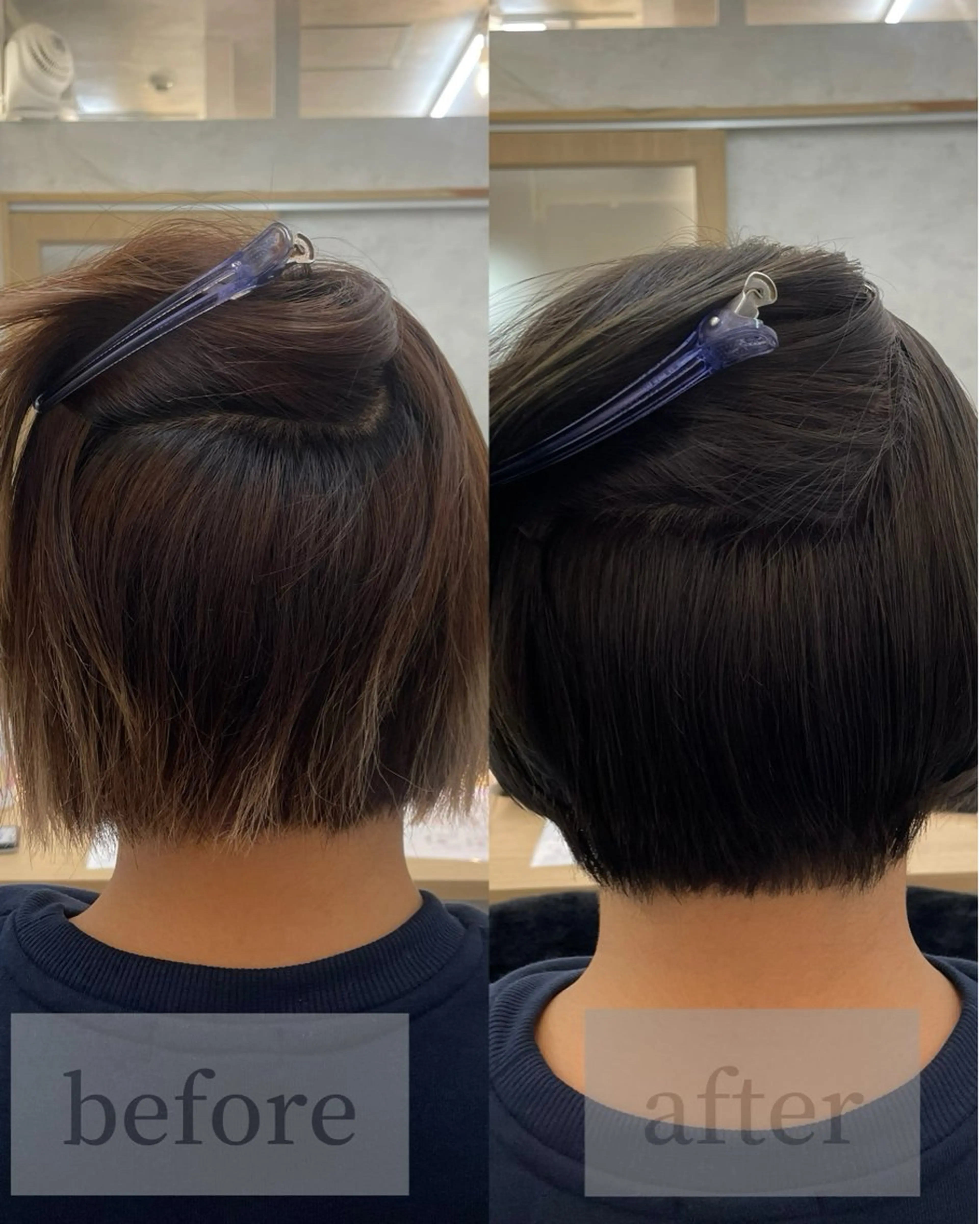 ショート パーマ カット ヘアカラー 縮毛矯正 トリートメント 高橋 芽衣のヘアスタイル