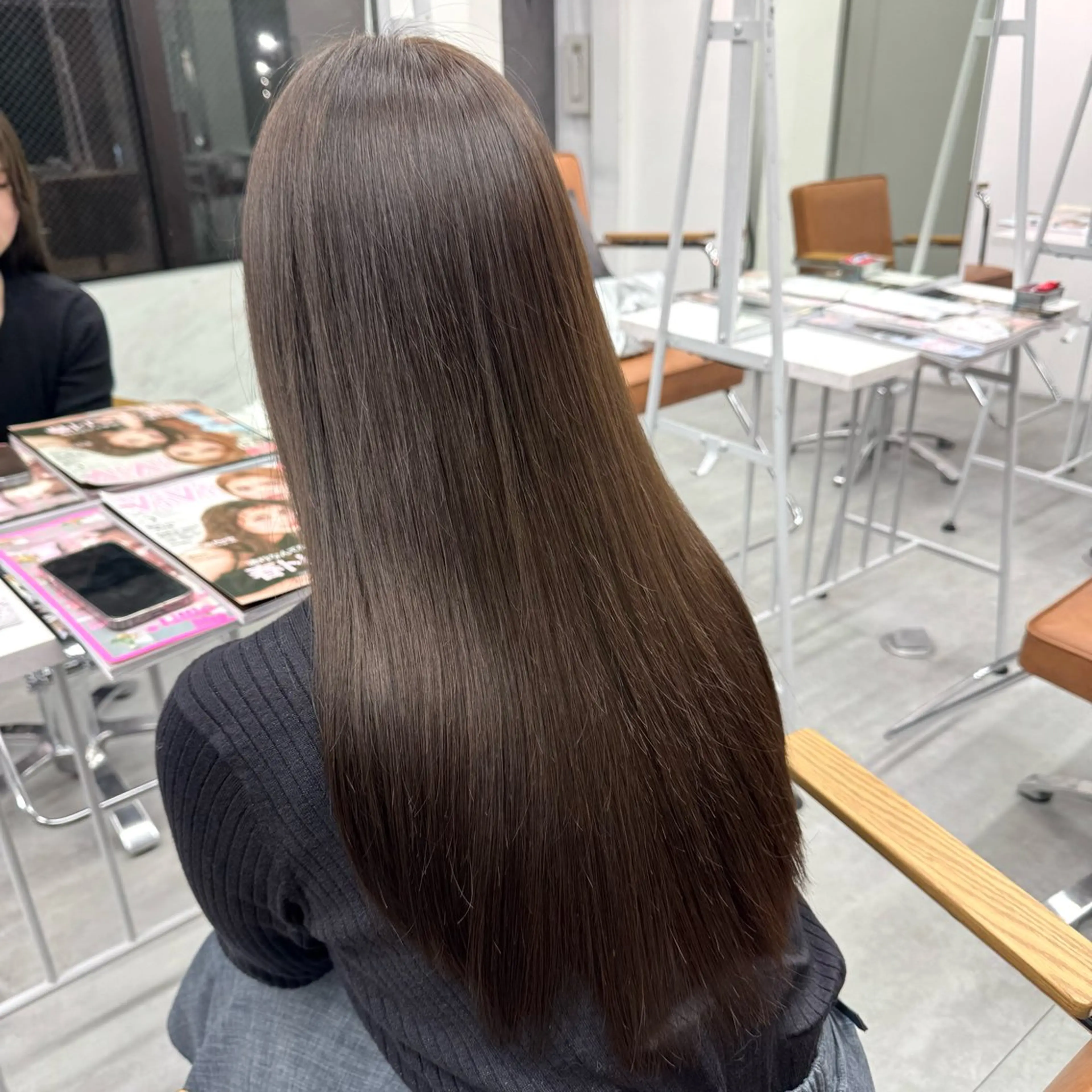 ロング カラー ヘアアレンジ ヘアカラー ブリーチなしカラー /新百合ヶ丘/安形翔のヘアスタイル