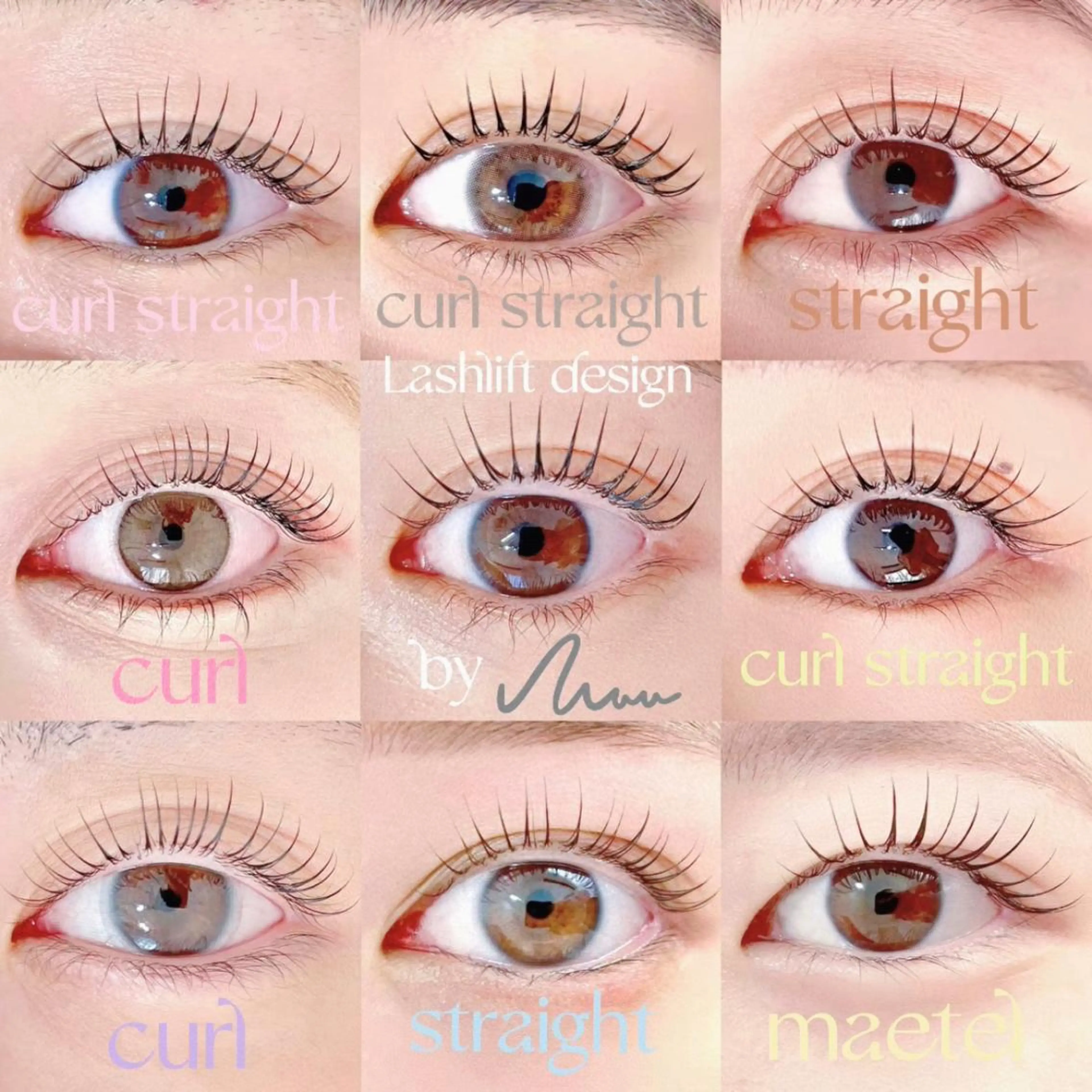 マツエク・マツパ フラットラッシュ 韓国風マツエク パリジェンヌラッシュリフト まつげパーマ 下まつげエクステ niu⟢ Maiの眉毛・アイブロウイメージ