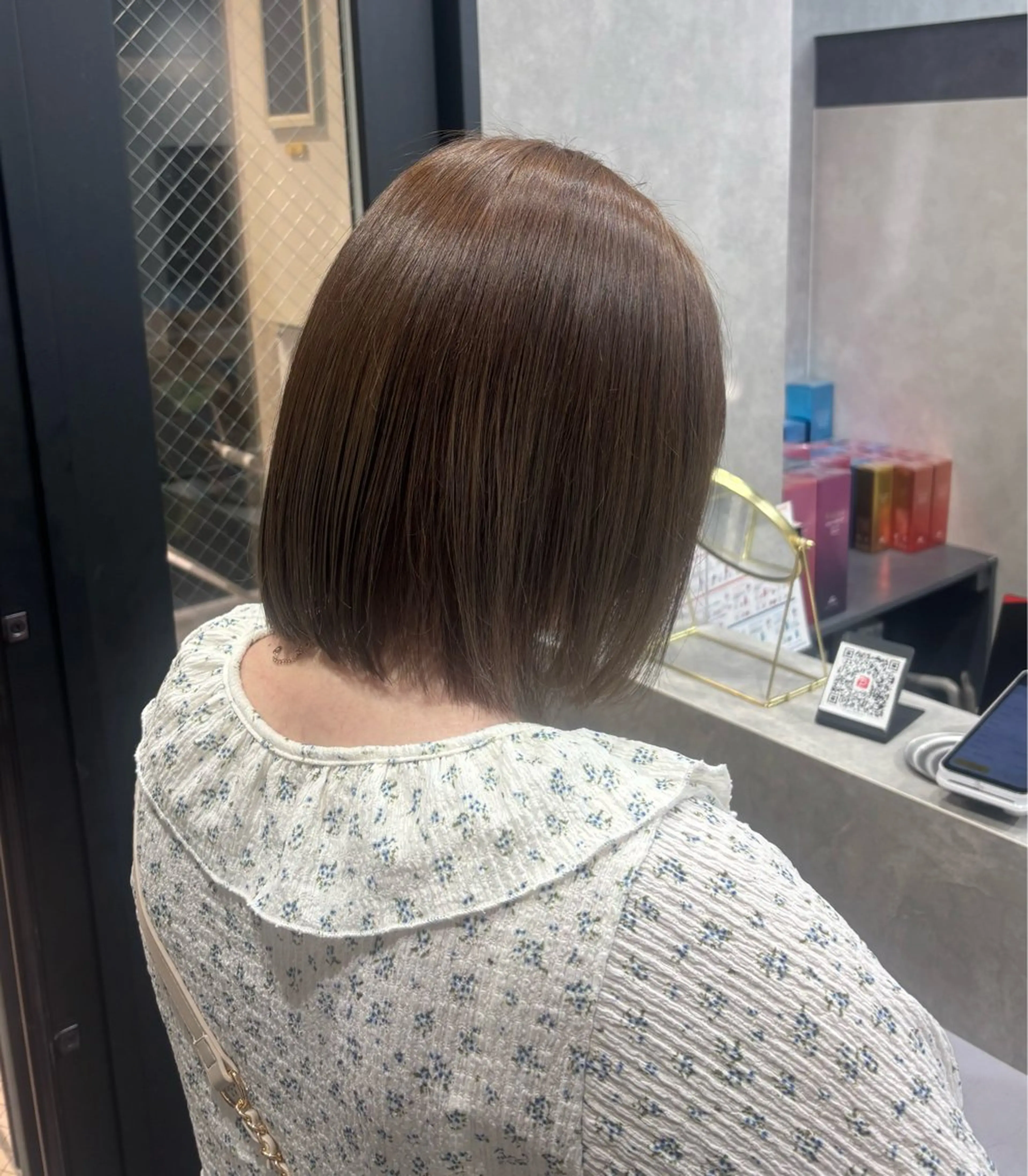 ミディアム カラー ブリーチ ブリーチなしカラー ヘアカラー GiseL 美優のヘアスタイル