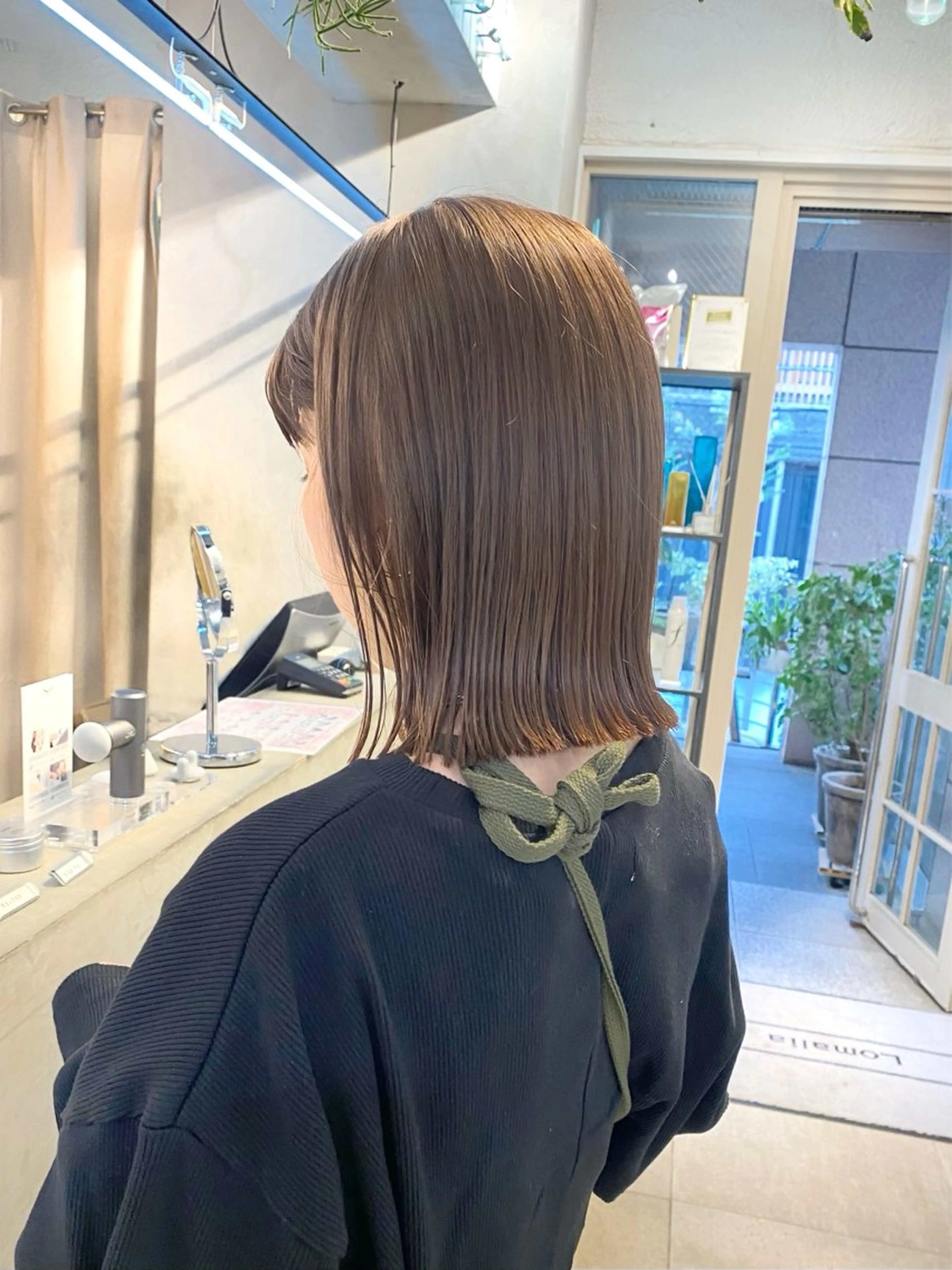 セミロング カラー ベージュカラー ブリーチ ブリーチなしカラー カット ヘアカラー トリートメント Lomalia 🤍🫧/makoのヘアスタイル