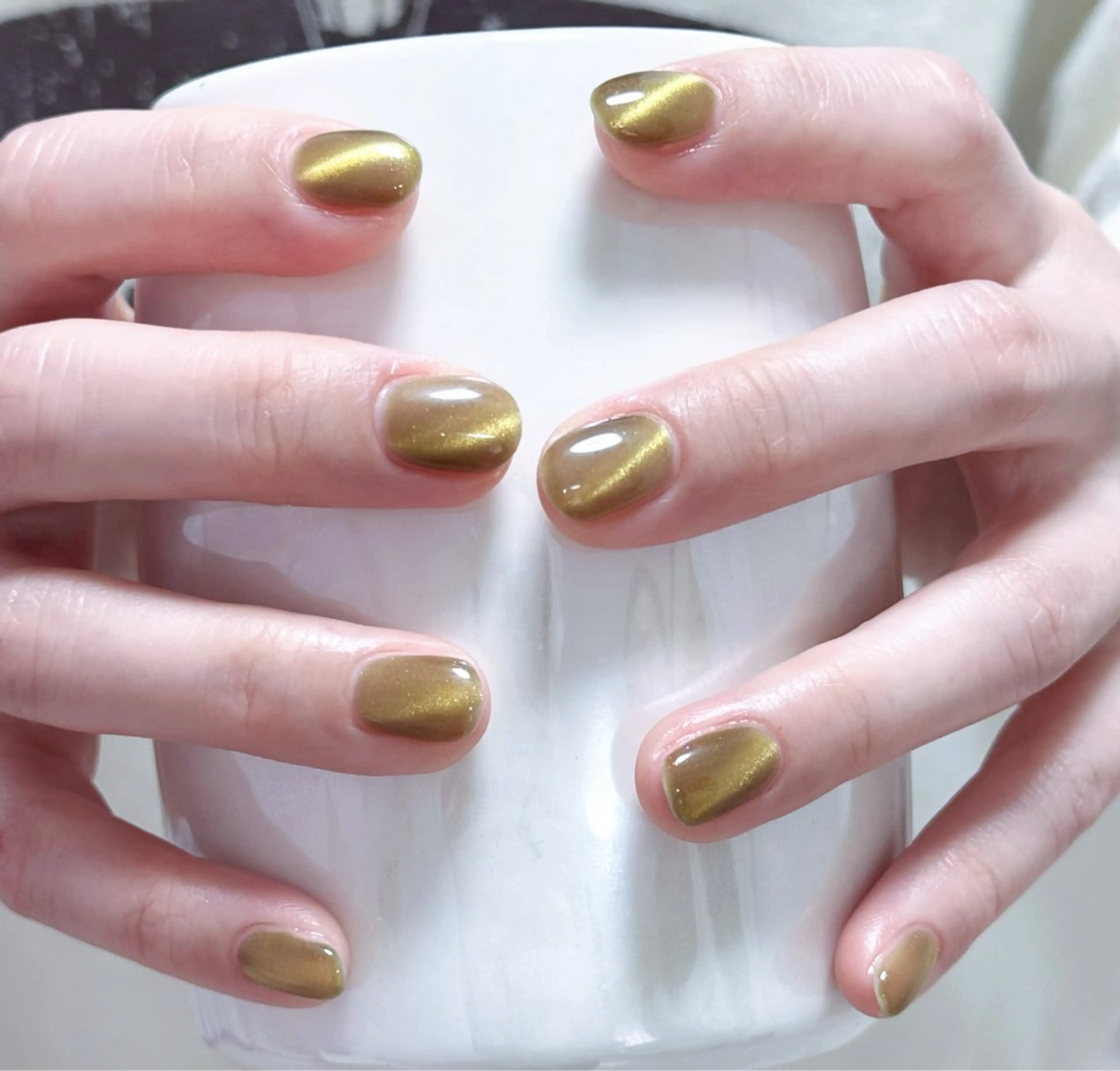 ネイル アートネイル オーロラネイル チークネイル フレンチネイル ガラスフレンチ ハンドネイル 🎀🎀YooLi Nail Salonのネイルデザイン