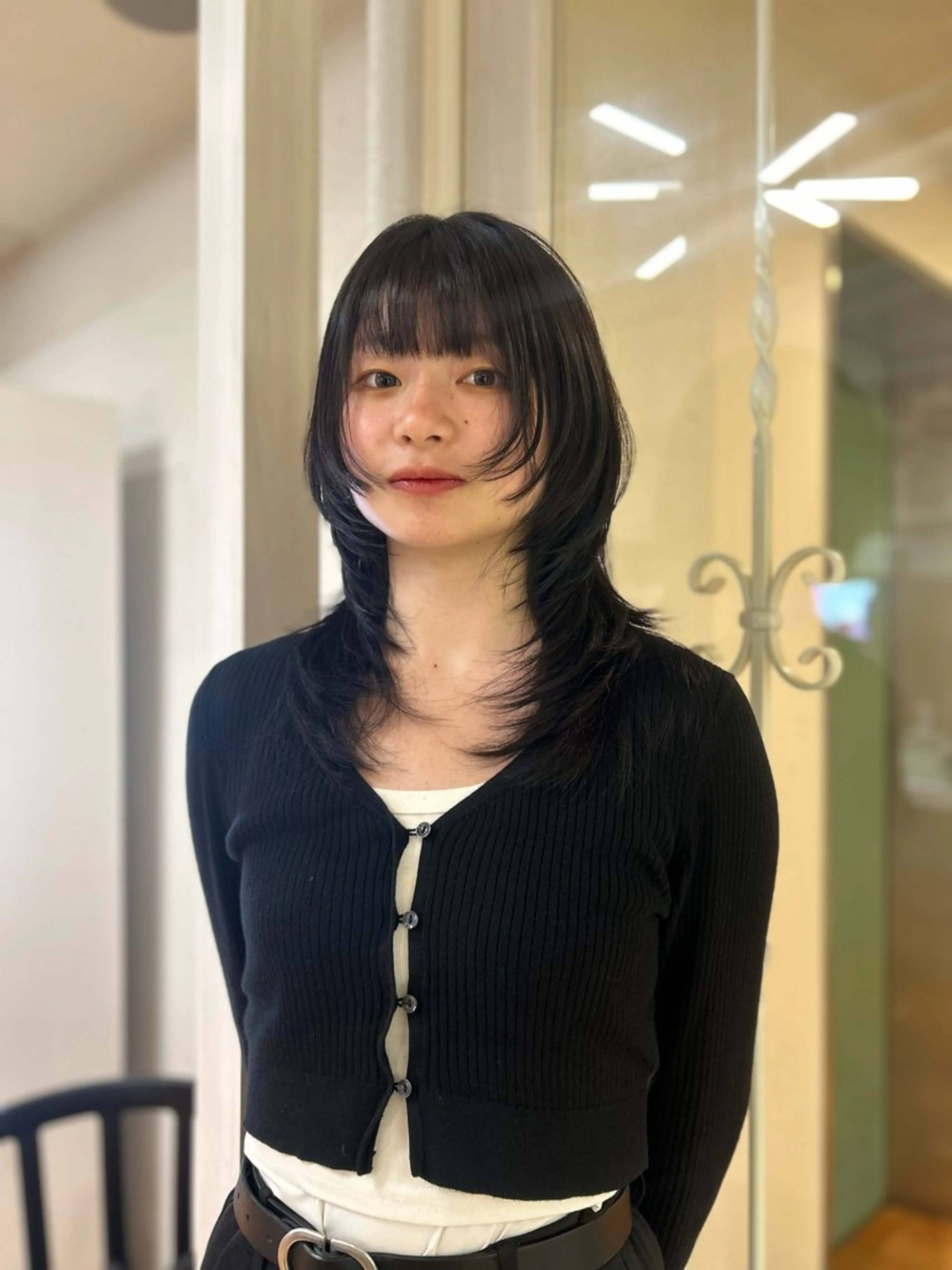 ミディアム カット ヘアカラー トリートメント CIEL 難波店所属・🎀透明感/レイヤ ー/Kotona🎀のヘアスタイル