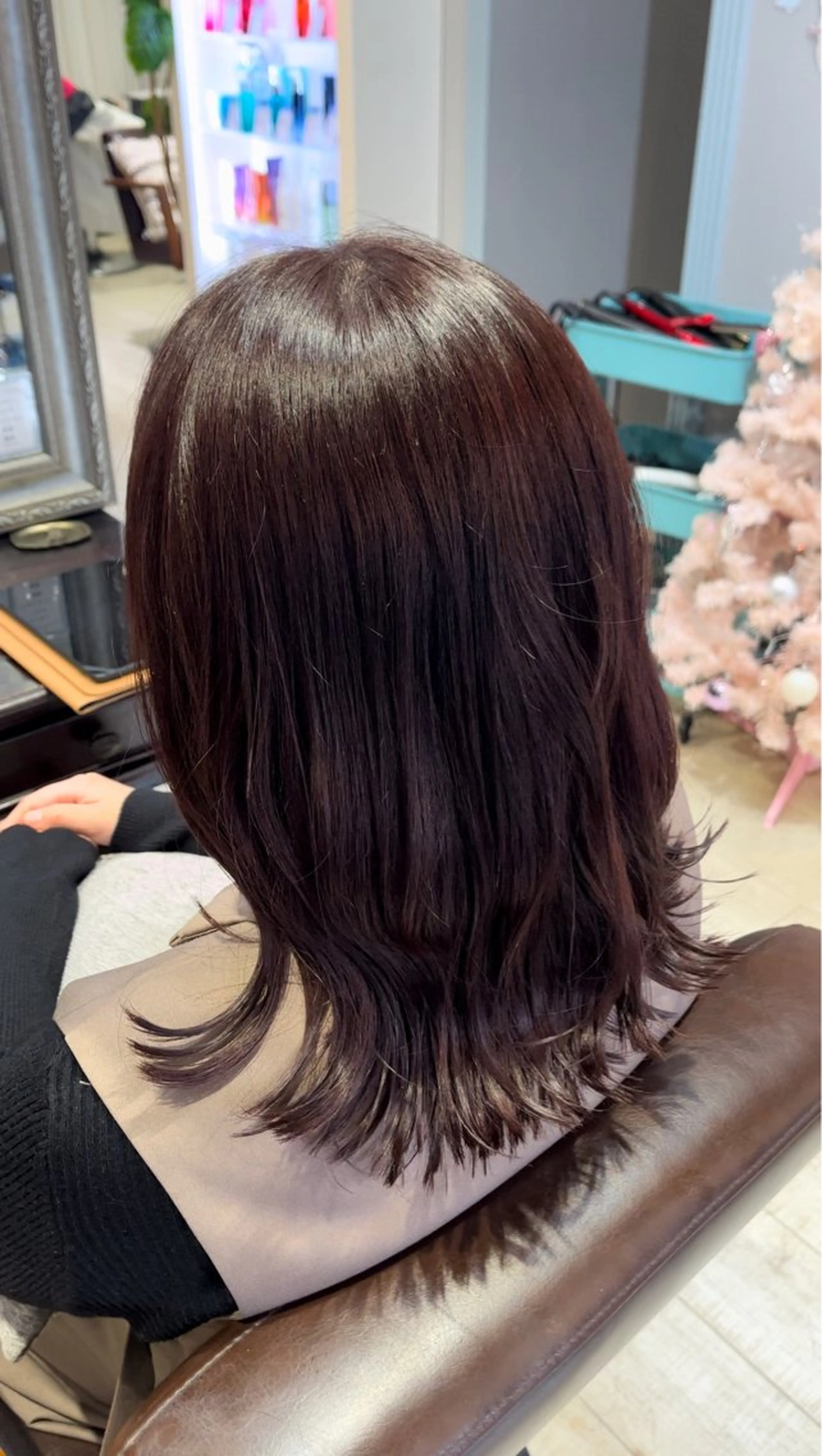 セミロング カラー ピンクカラー バイオレットカラー カット ヘアカラー レイヤー/透明感/髪 質改善/メンズ/佐藤のヘアスタイル