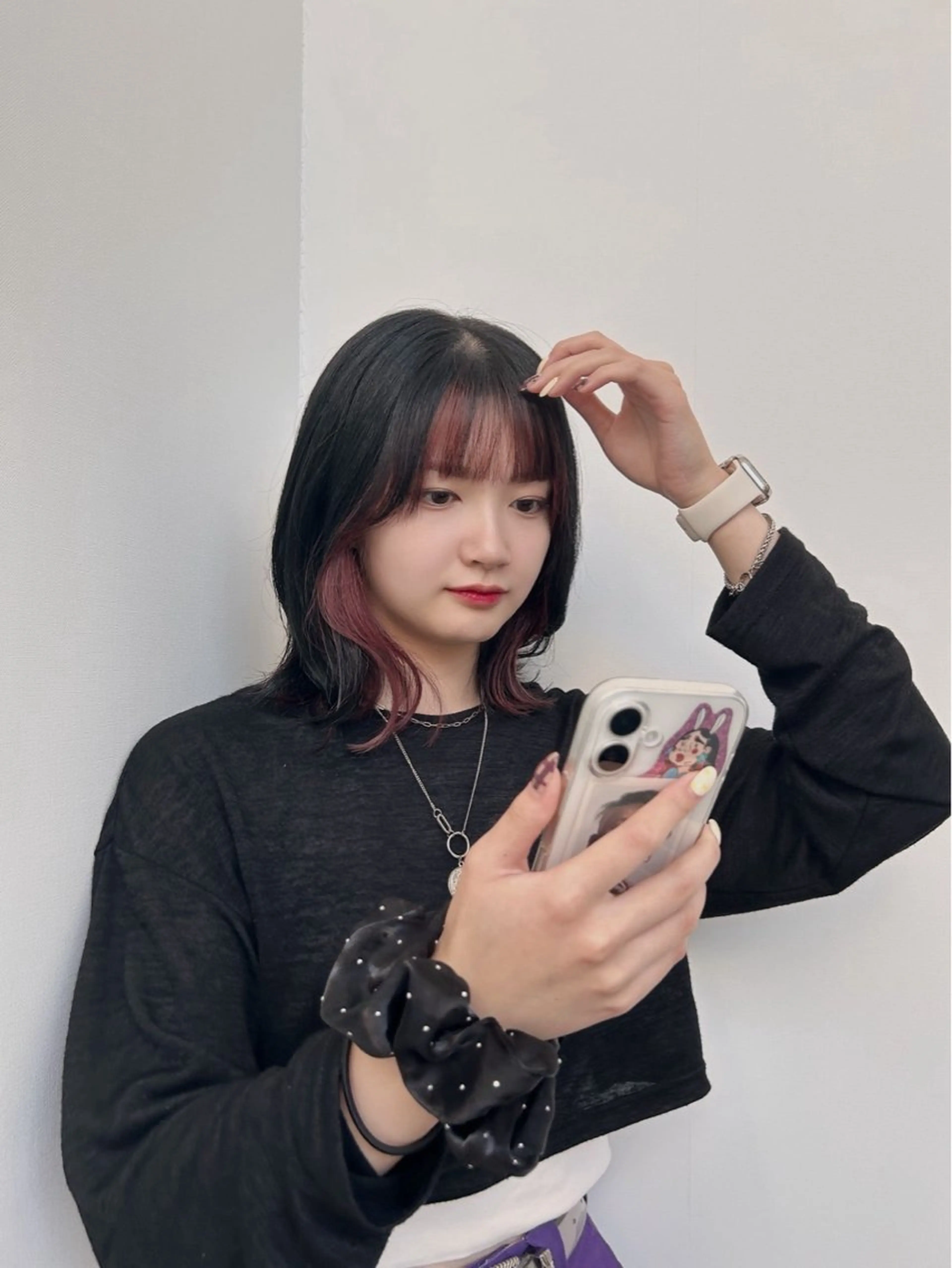 セミロング 石平 暖のヘアスタイル