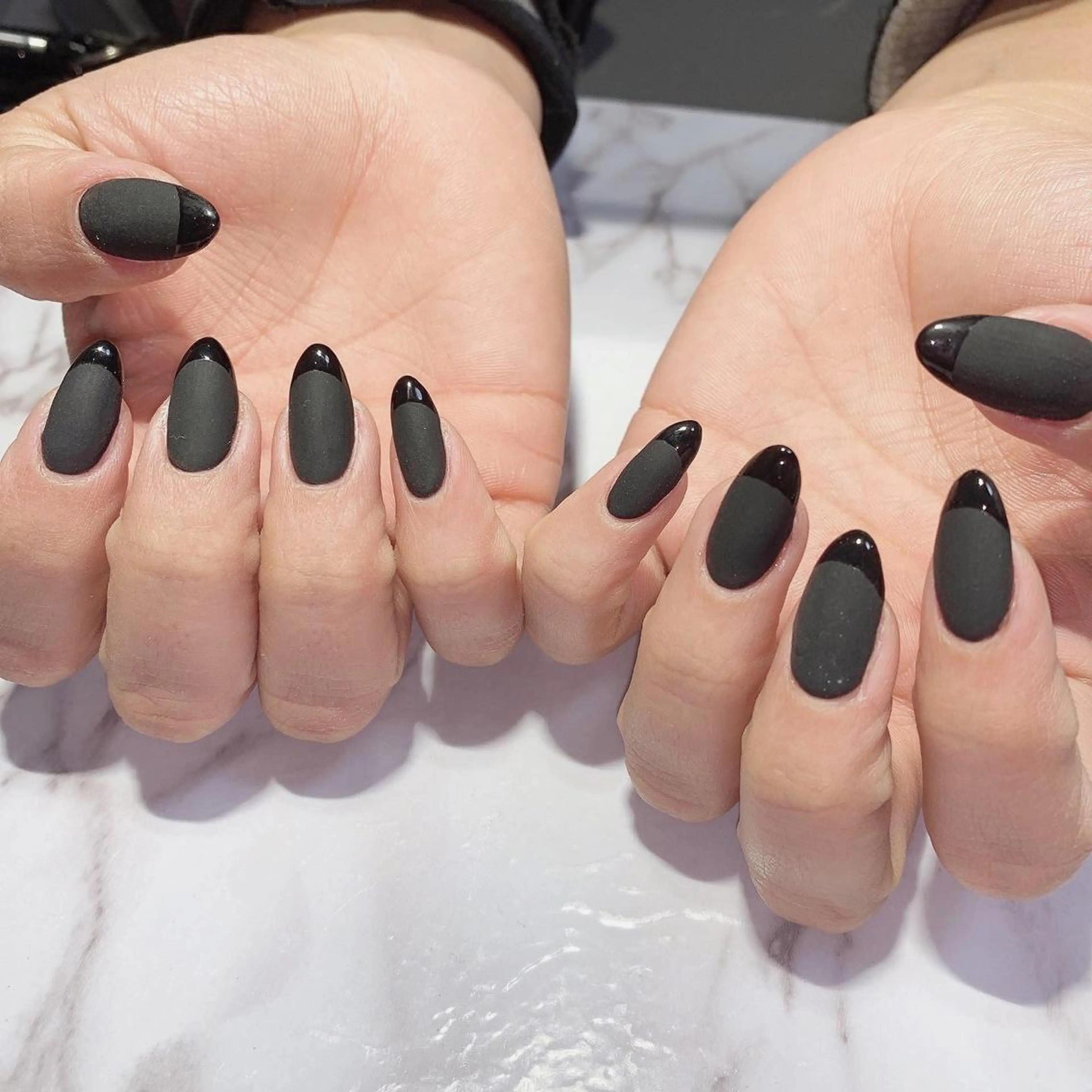 ネイル フレンチネイル マットネイル Ally's Nailのネイルデザイン