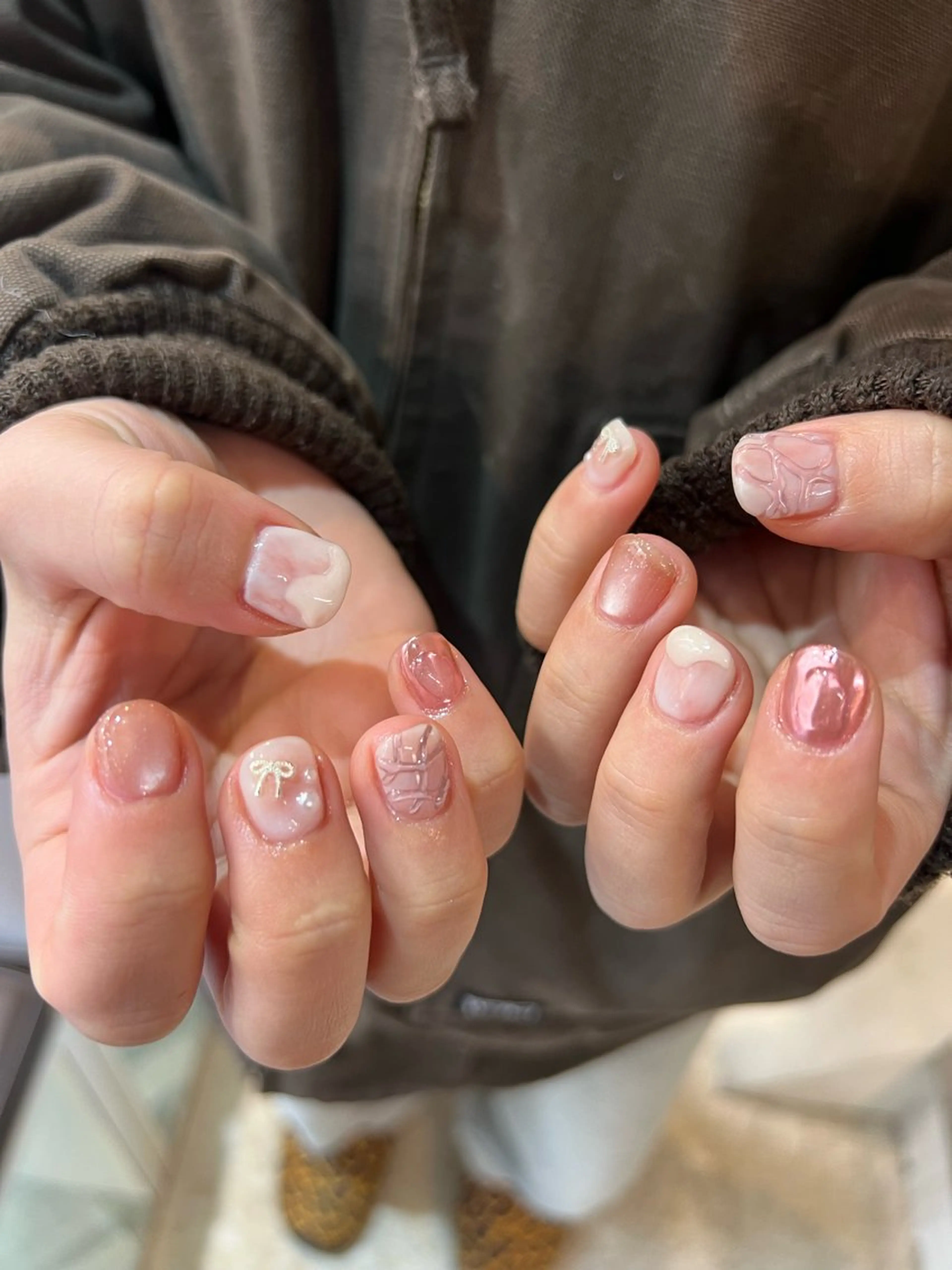 ネイル ニュアンスネイル ハンドネイル CHAFF 水口のネイルデザイン