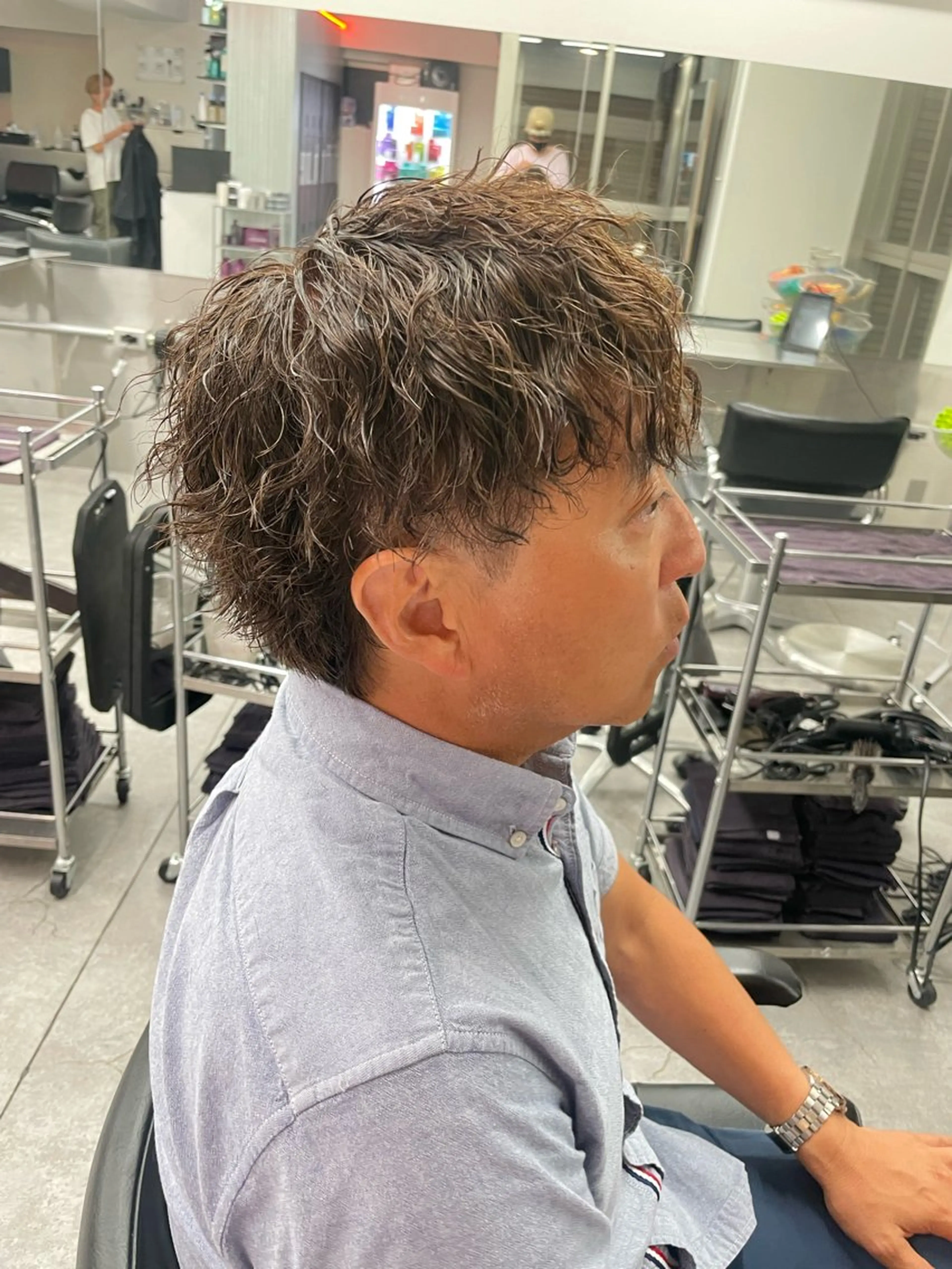 カラー パーマ メンズ カット ヘアカラー パーマ 町田エリアＮｏ．１/ パーマ特化/太田京希のヘアスタイル