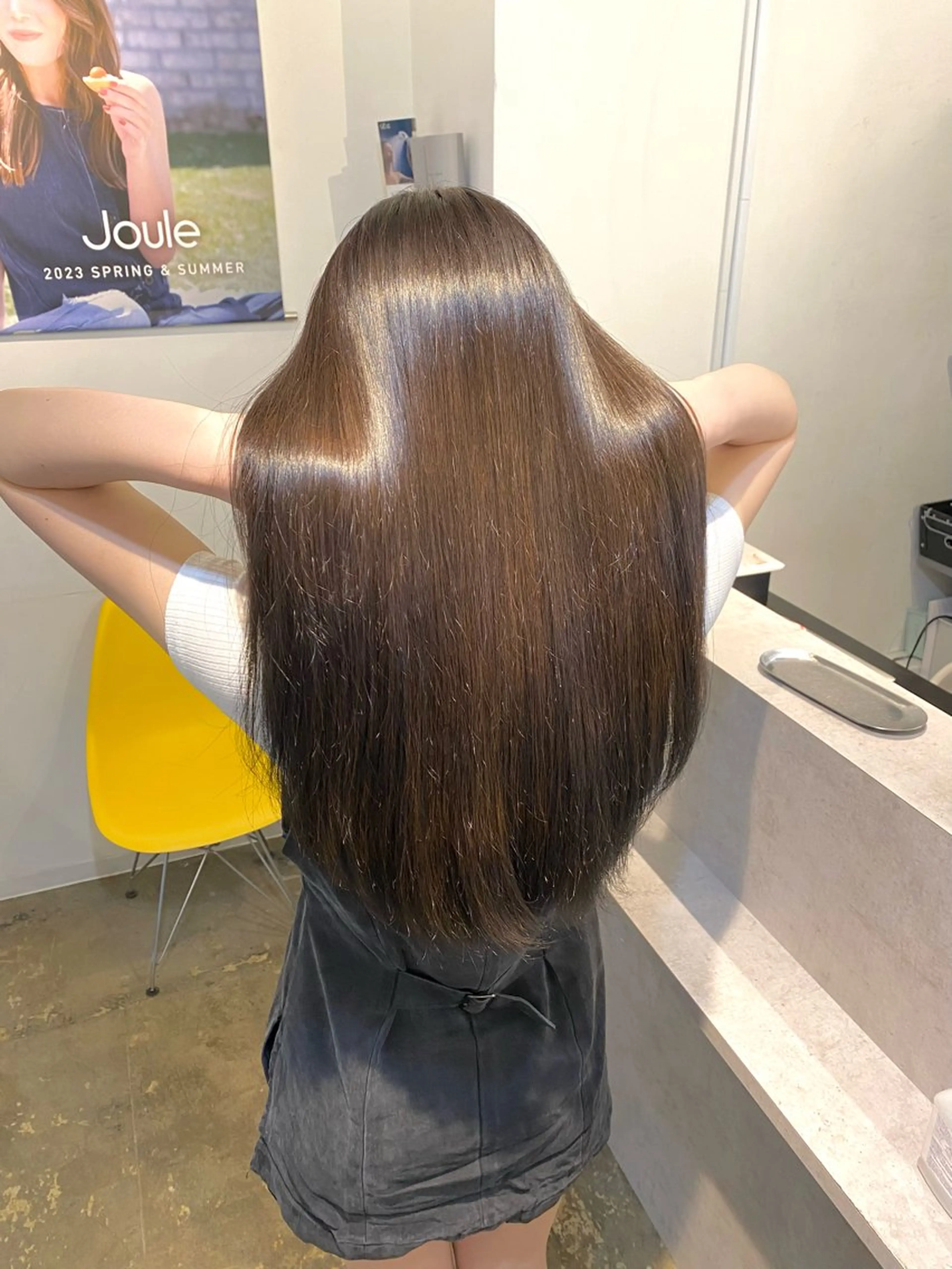 ロング カラー カット ヘアカラー トリートメント ✂韓国レイヤー 🦋みやび🪽のヘアスタイル