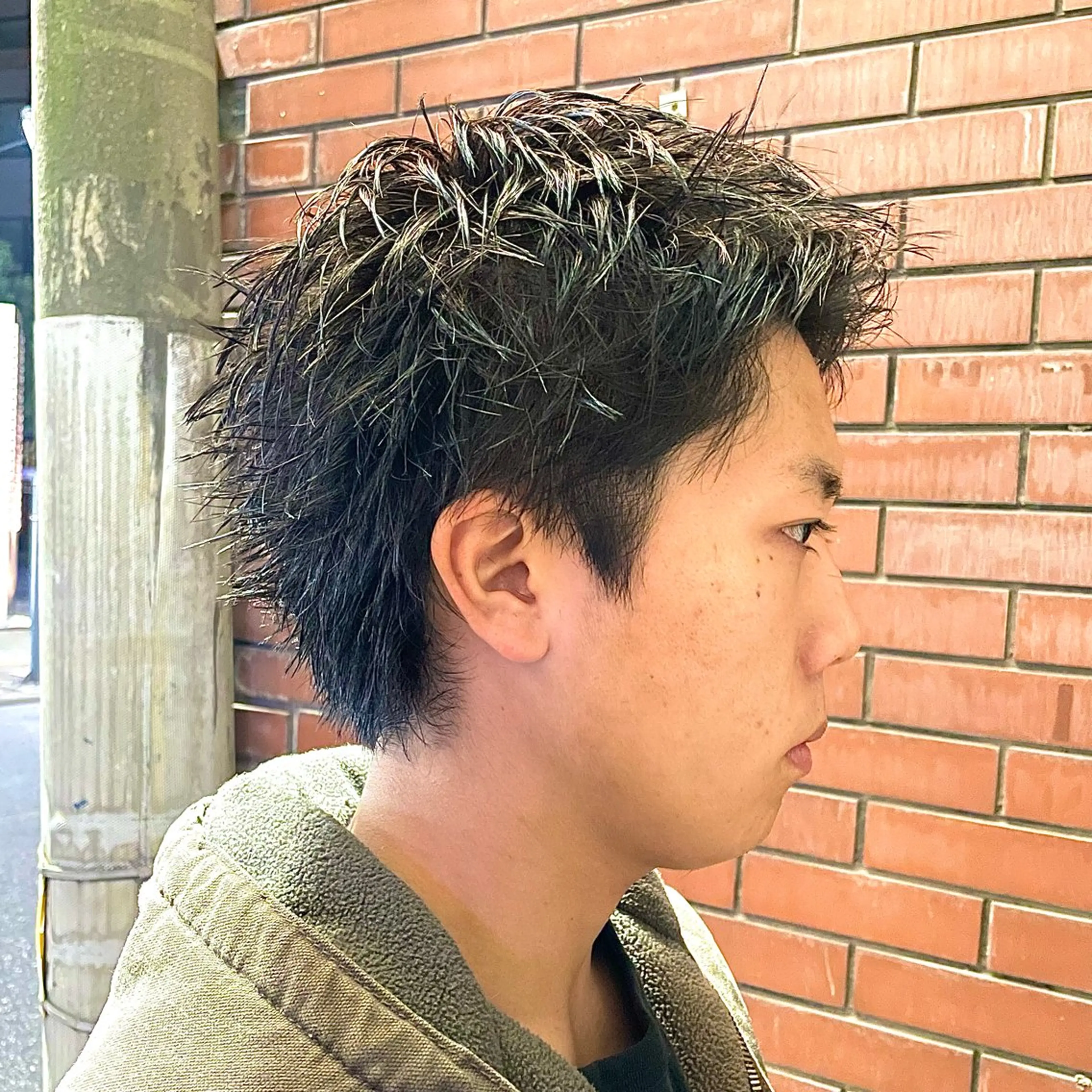 ショート メンズ ビジネス メンズパーマ メンズショート スパイキーショート 刈り上げ 【柏メンズパーマ職人 】店長　KAZUMAのヘアスタイル