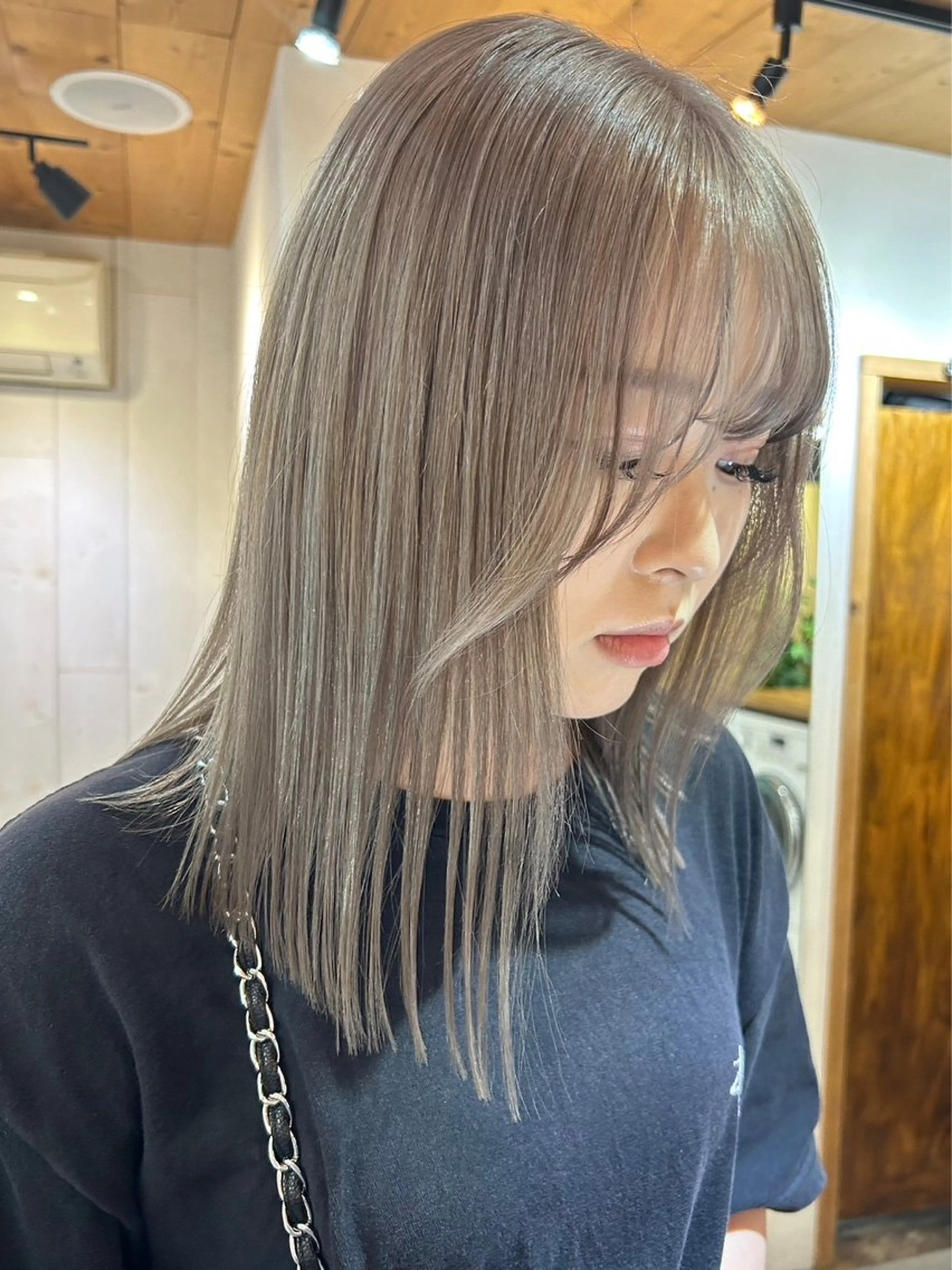 セミロング カラー ヘアアレンジ 🫧透明感カラー/ ナルハ🫧のヘアスタイル