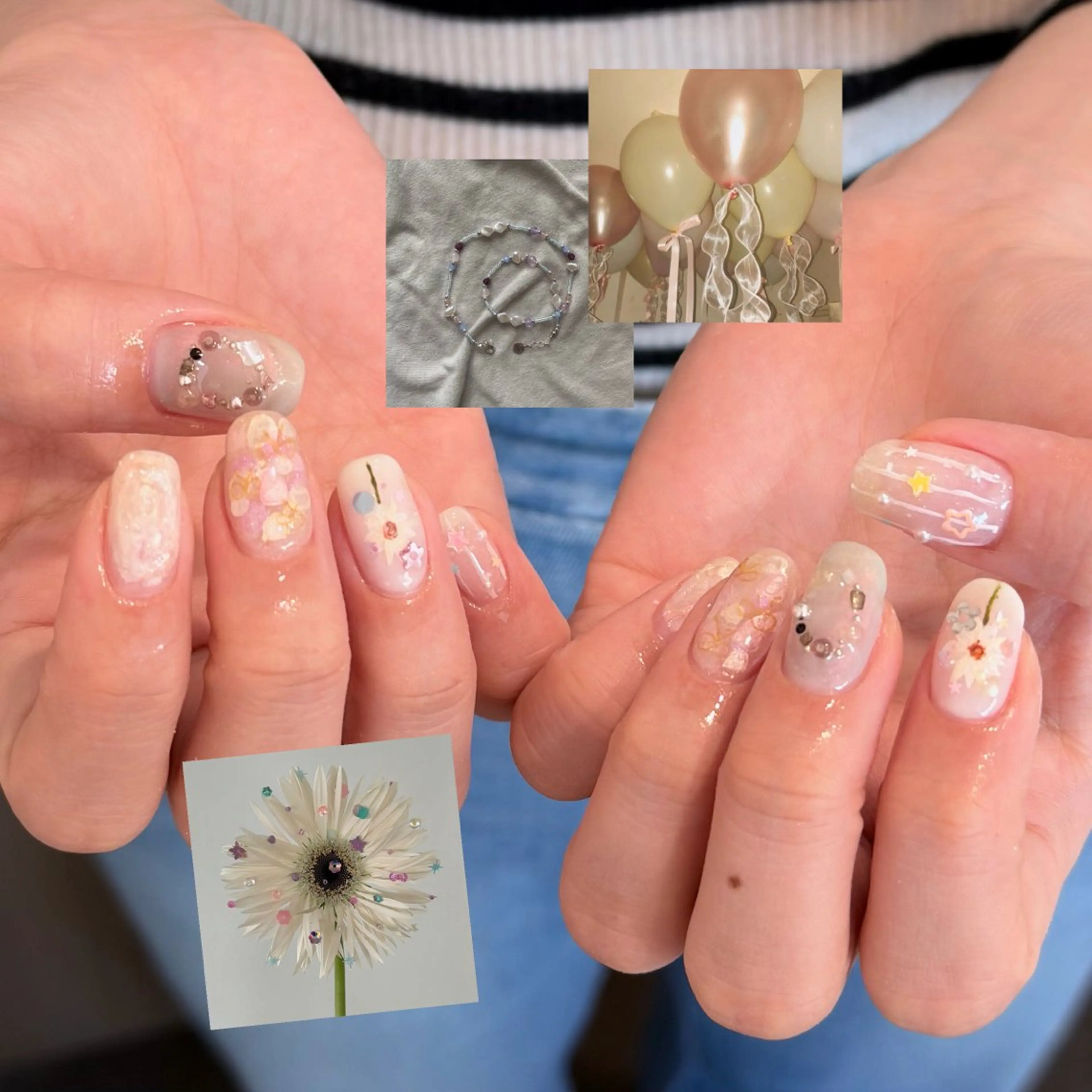 ネイル ハンドネイル 🎀フェイ フェイ🫧💗のネイルデザイン