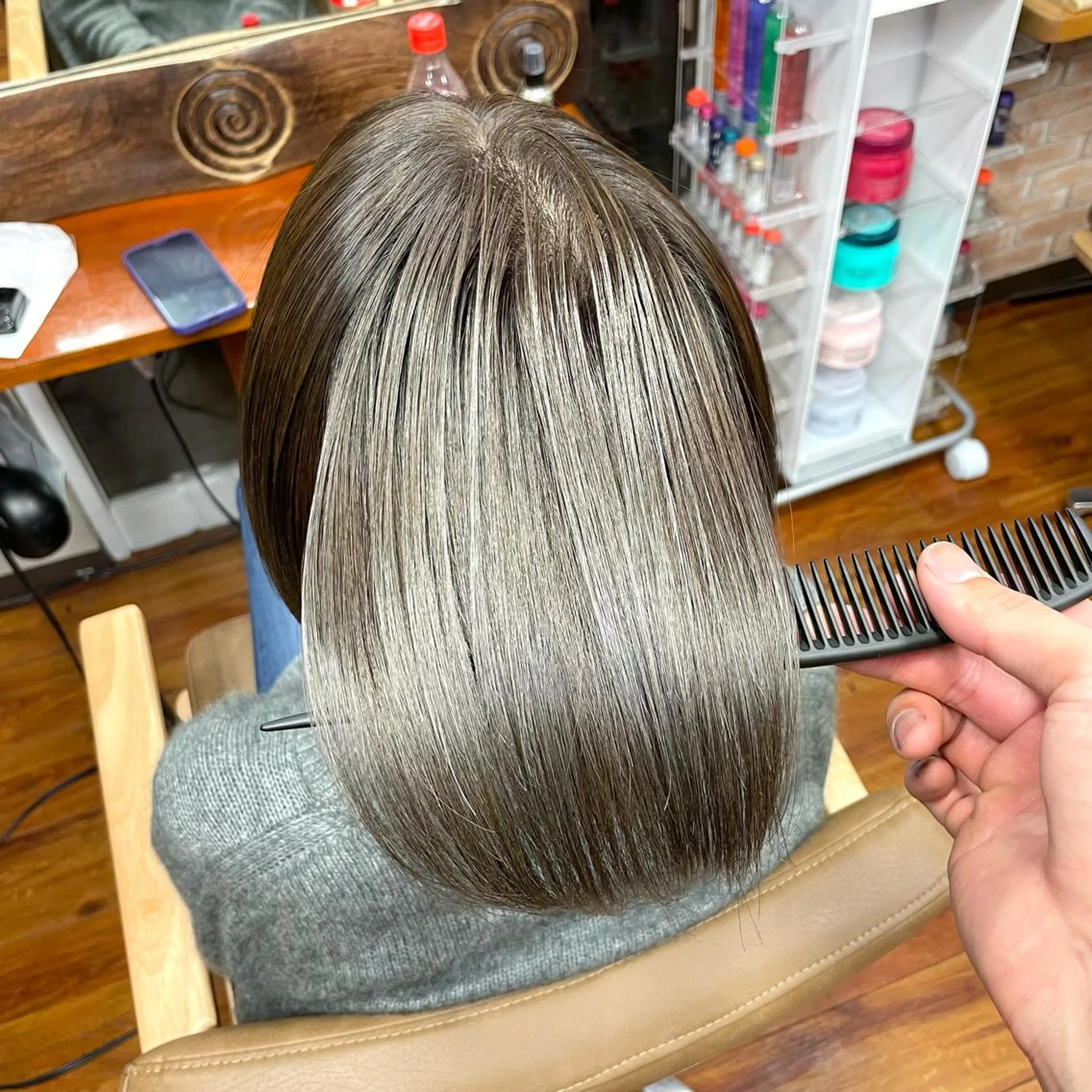 ミディアム 髪質改善 トリートメント トリートメント HERSHE by apollo所属・✨美髪矯正&ショート の小林✨のヘアスタイル