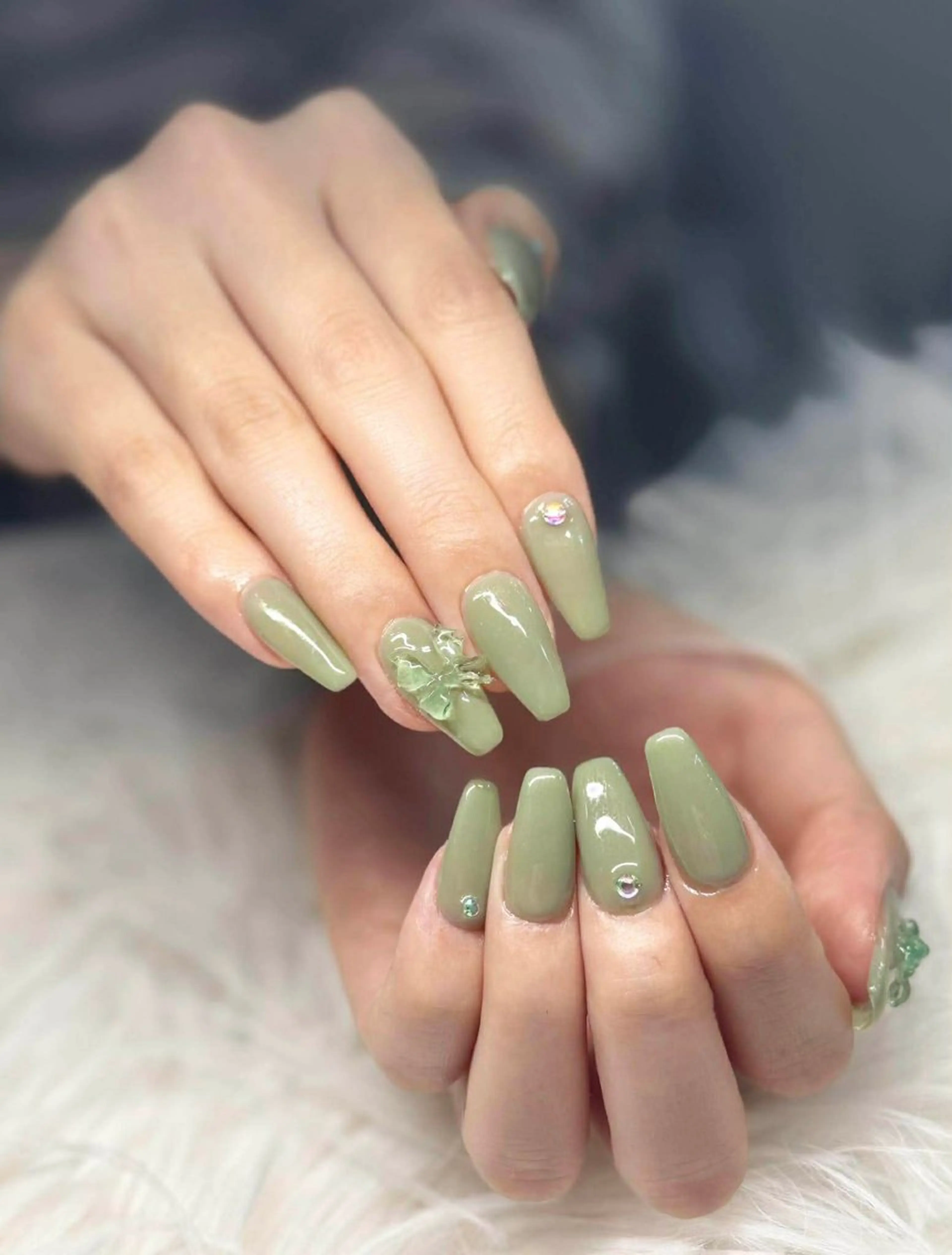 10本長さ出し+ワンカラーお茶とコーヒー飲み放題付きの写真