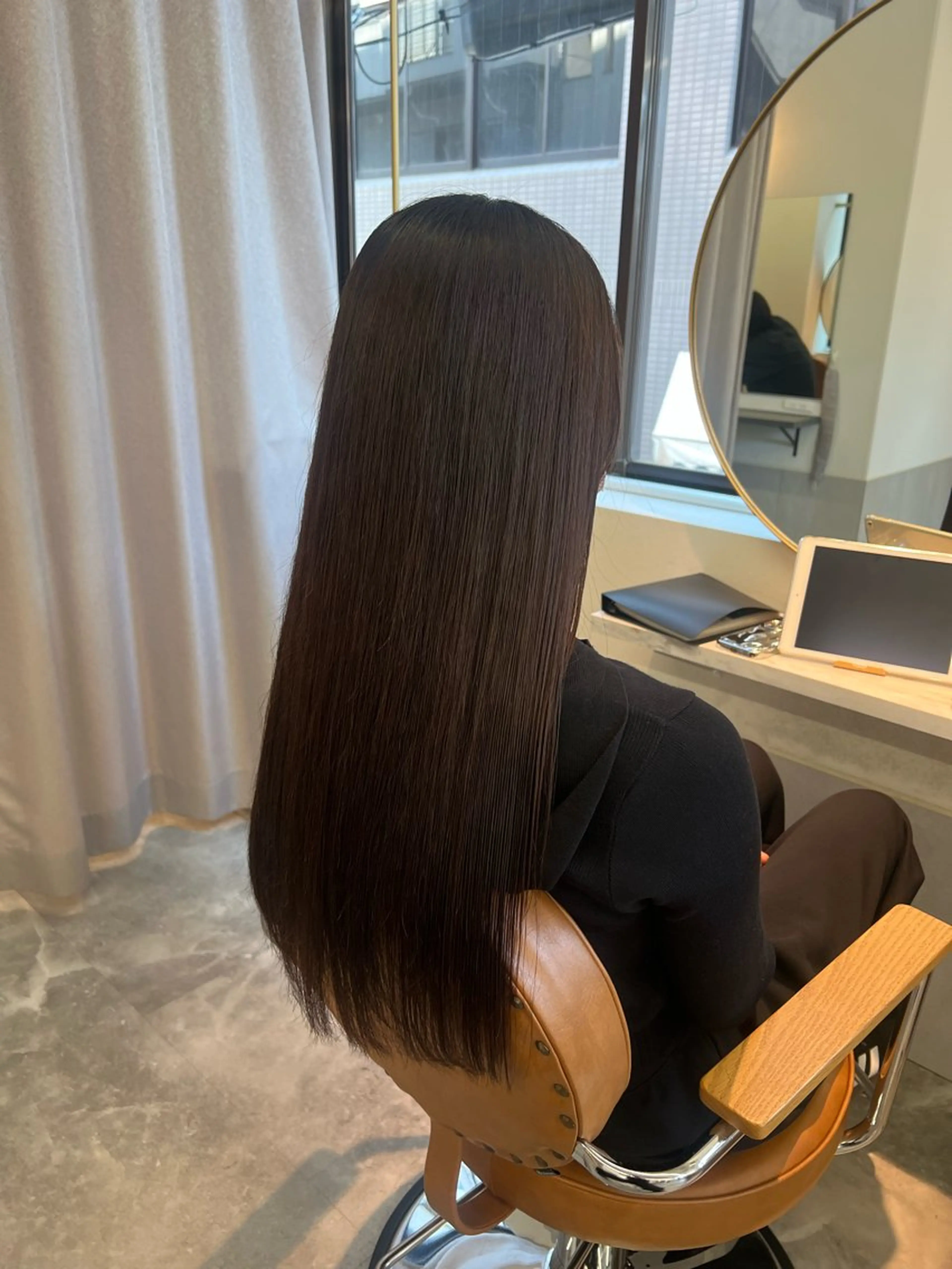 ロング 髪質改善 カット 縮毛矯正 カノエ香椎店 / ハ瀬川千夏のヘアスタイル