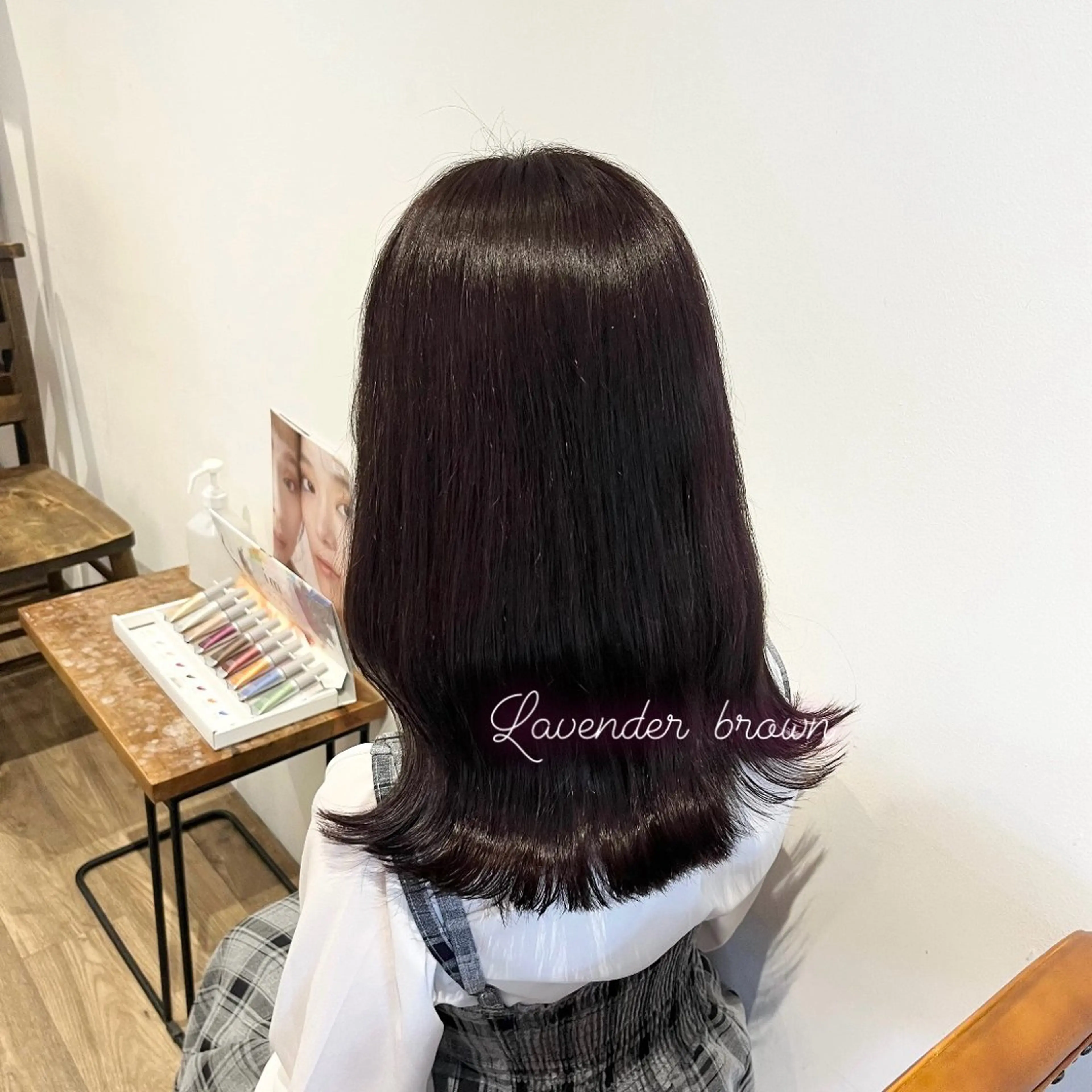セミロング カラー ラベンダーカラー 𝑴𝒊𝒌𝒖💝 透明感モテカラーのヘアスタイル