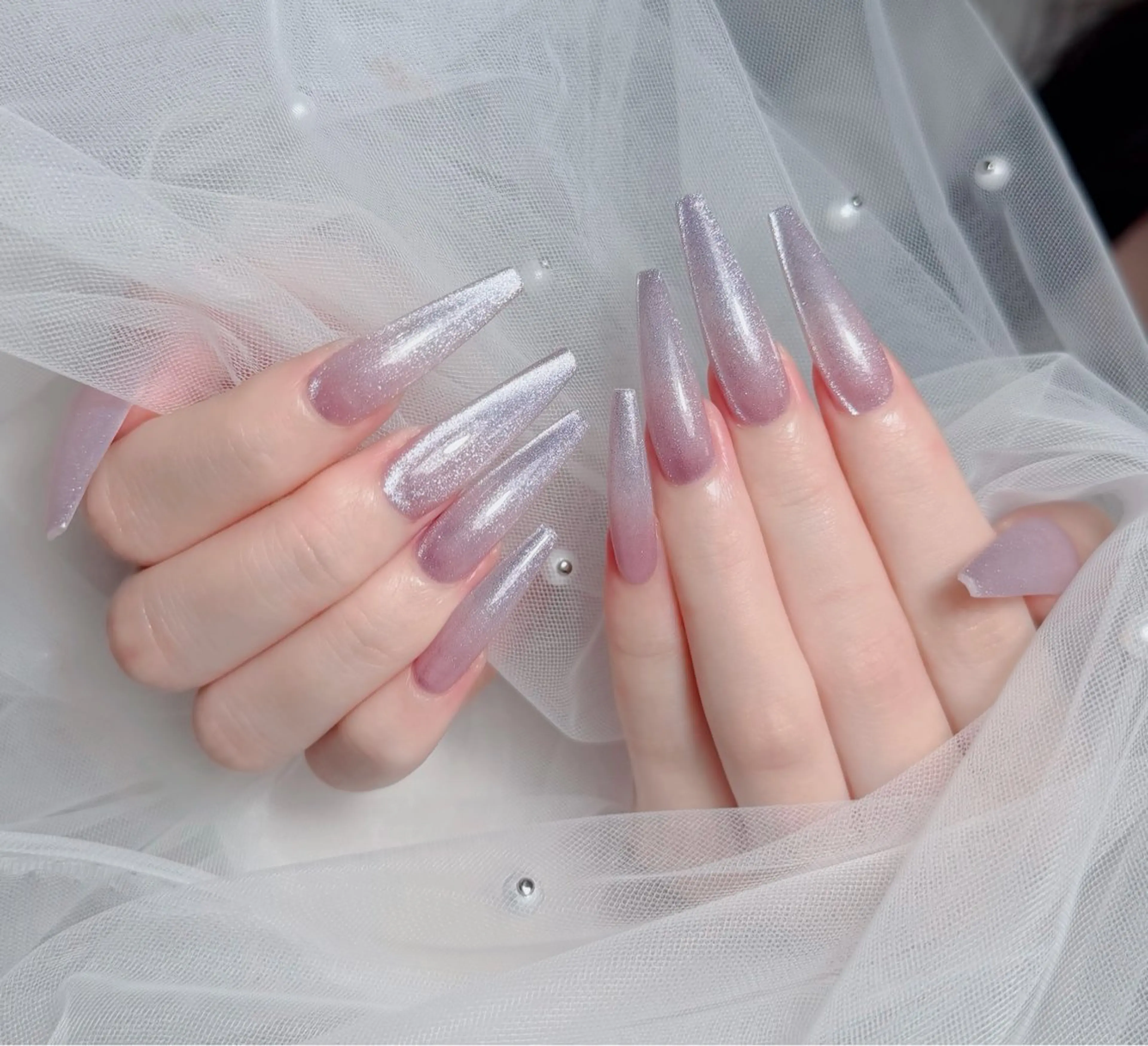 ネイル アートネイル フレンチネイル ジェルネイル 韓国ネイル マグネットネイル ハンドネイル Lenie Nail Okuboのネイルデザイン