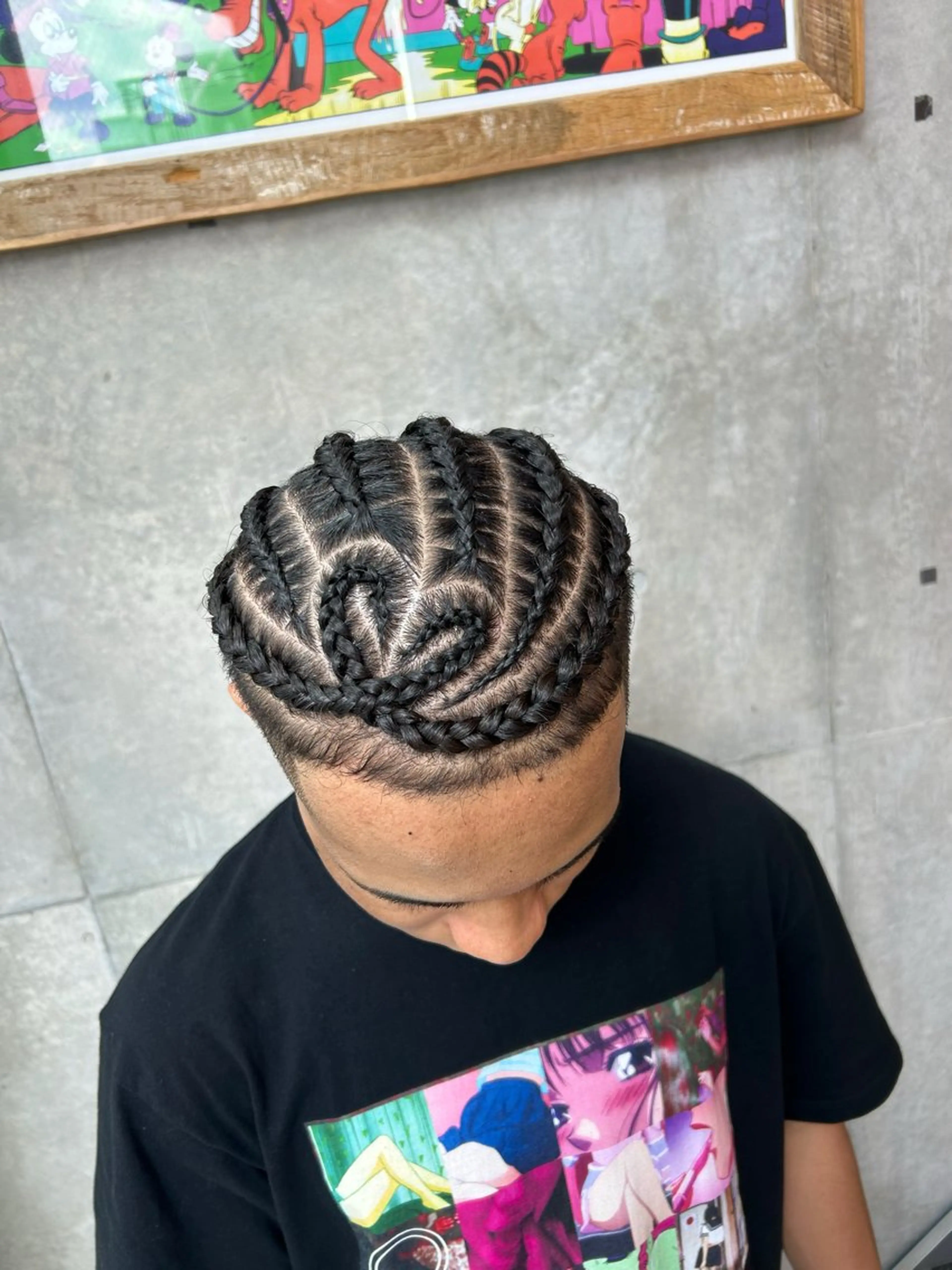 メンズ エクステ ヘアセット HARURU🪮✨ ブレイズ海外ヘアのヘアスタイル