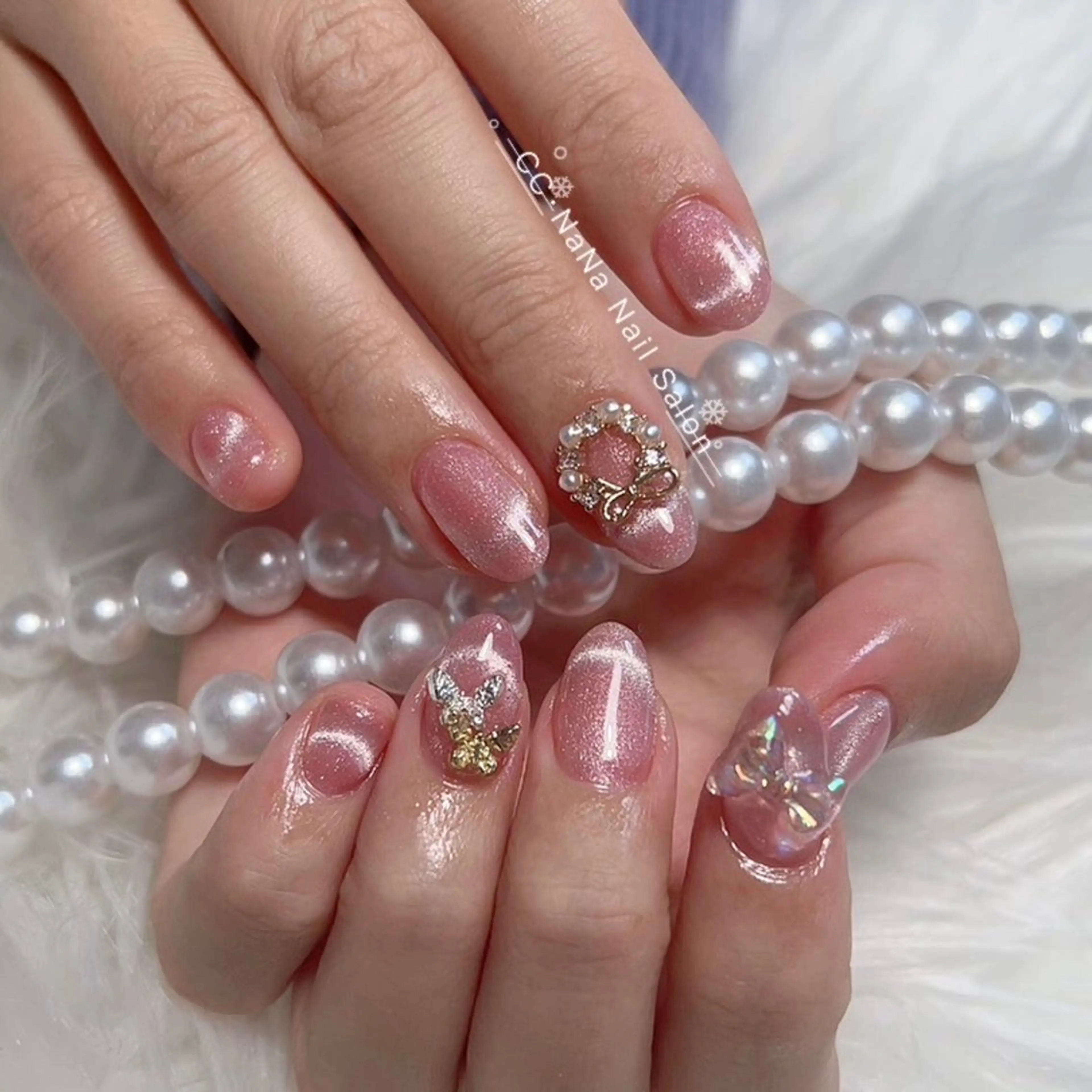 ネイル ハンドネイル CC NaNa ワンホンネイル🌙Nのネイルデザイン