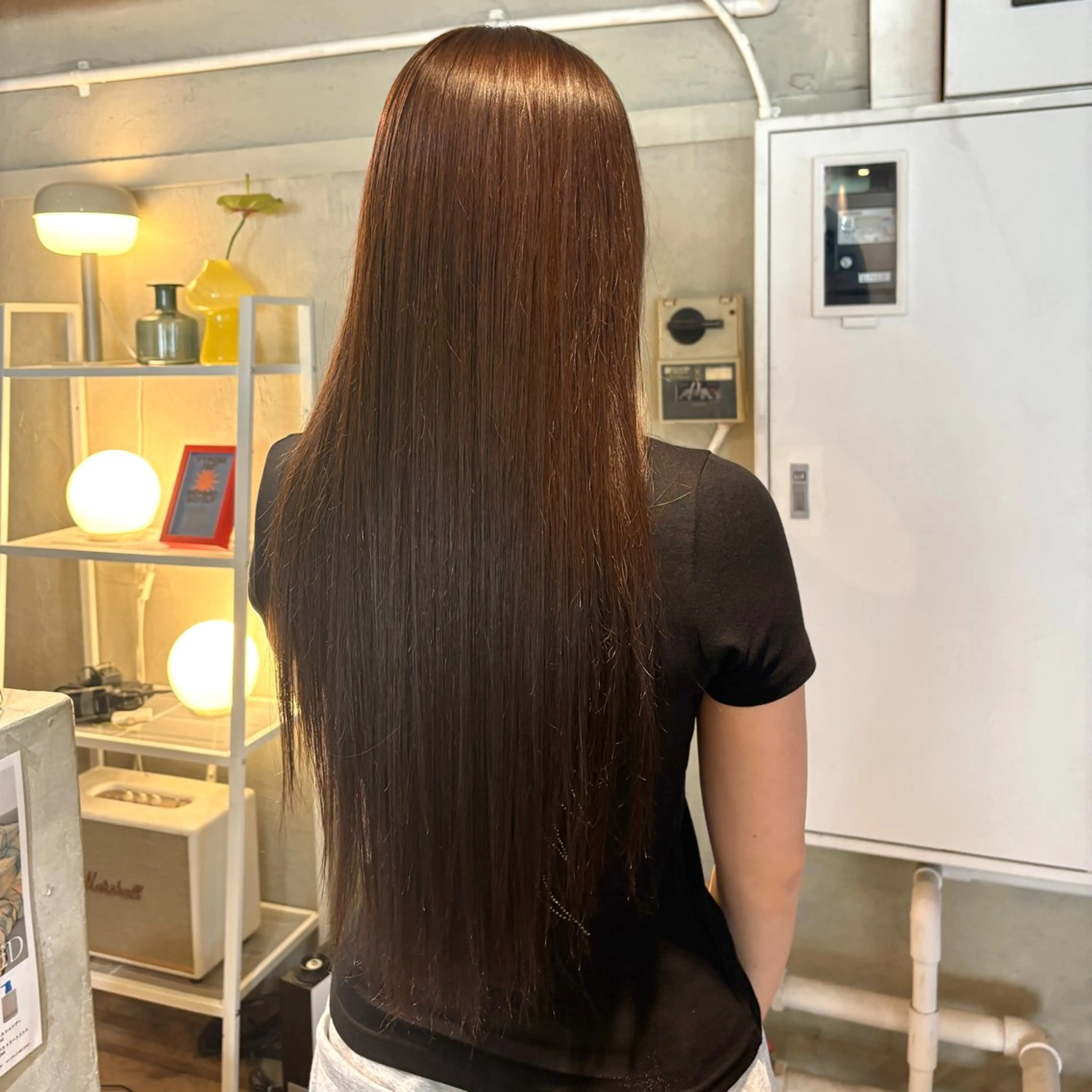 ロング カラー ヘアアレンジ ベージュカラー オリーブベージュ ヘアカラー トリートメント ヘアセット 🫧ハイトーン×艶 カラー🫧 Rionのヘアスタイル