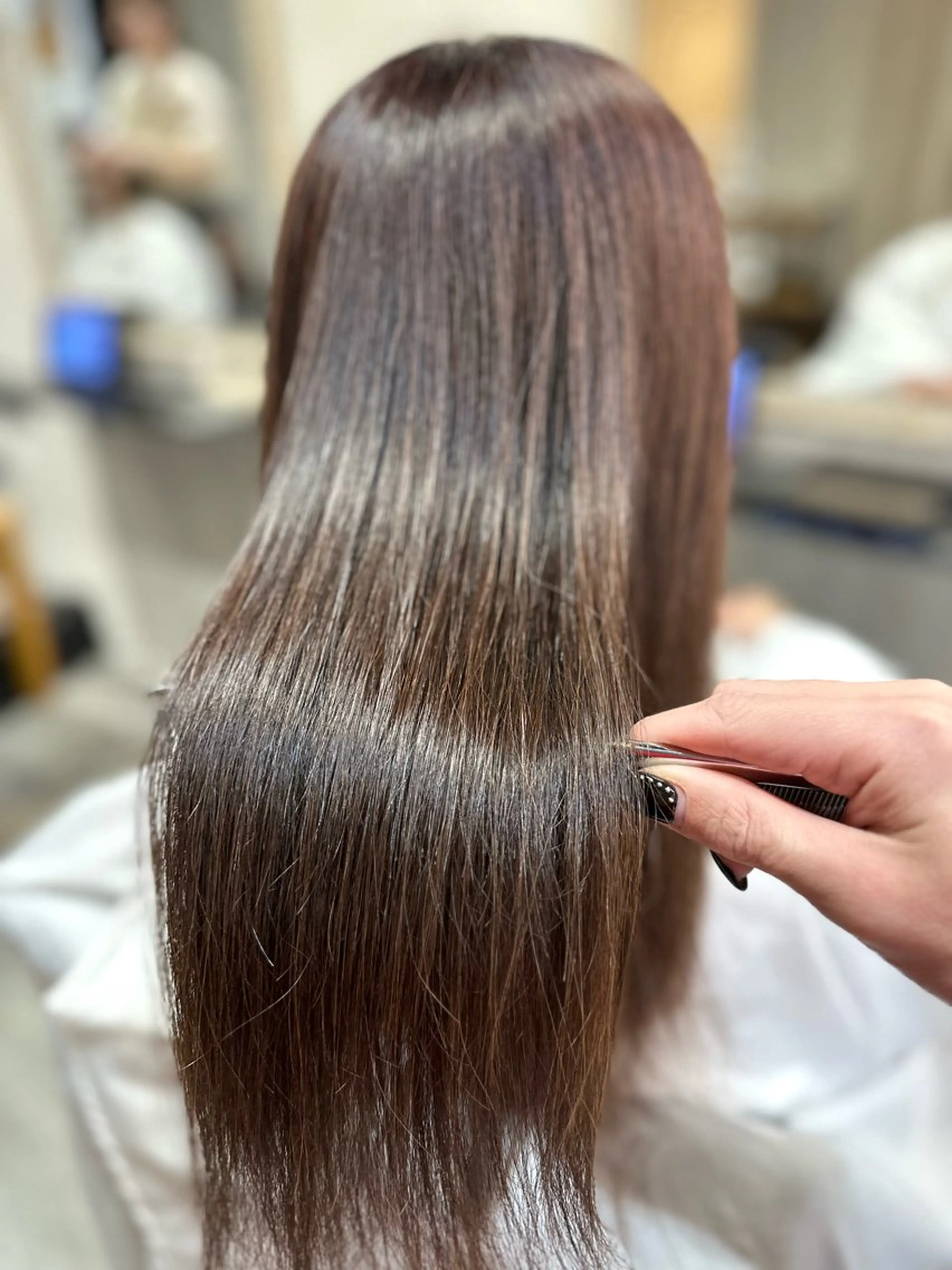 ロング カラー ヘアカラー トリートメント 福西晃希 【艶髪・髪質改善】のヘアスタイル