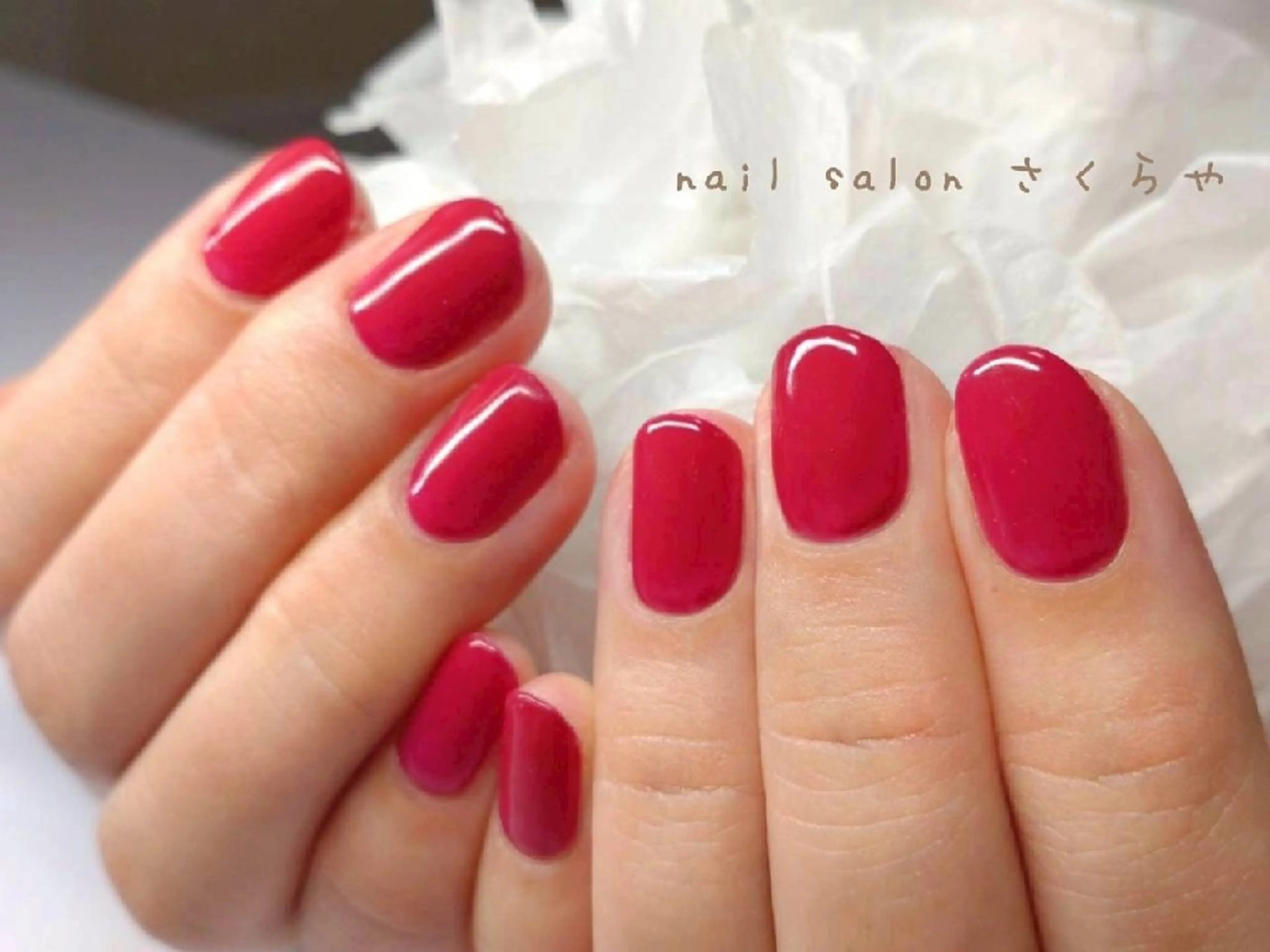 ミディアム さくらや❤ パラジェル使用のネイルデザイン