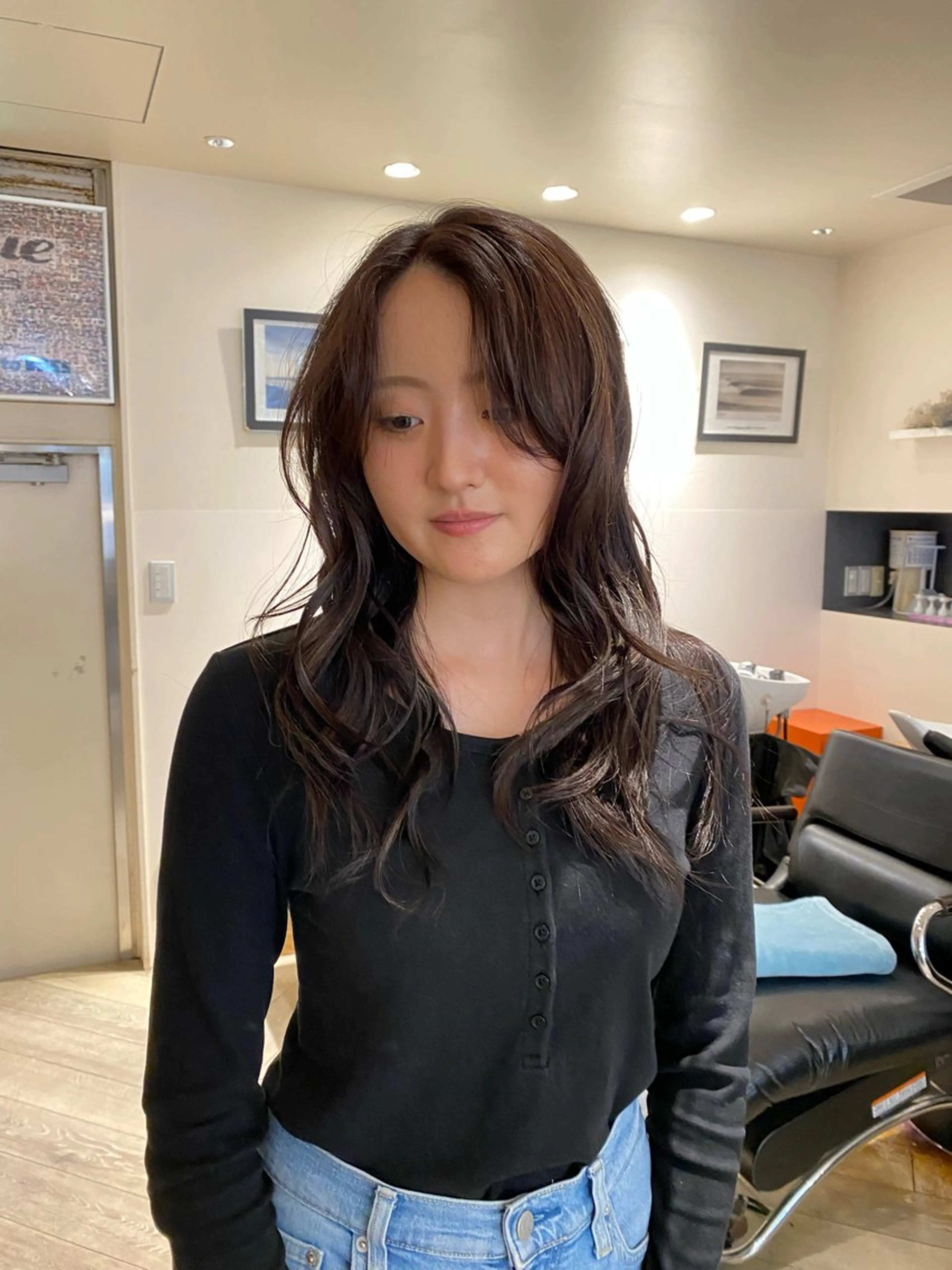 ロング カラー ヘアカラー ナチュラルヘア🫧 ナナミのヘアスタイル