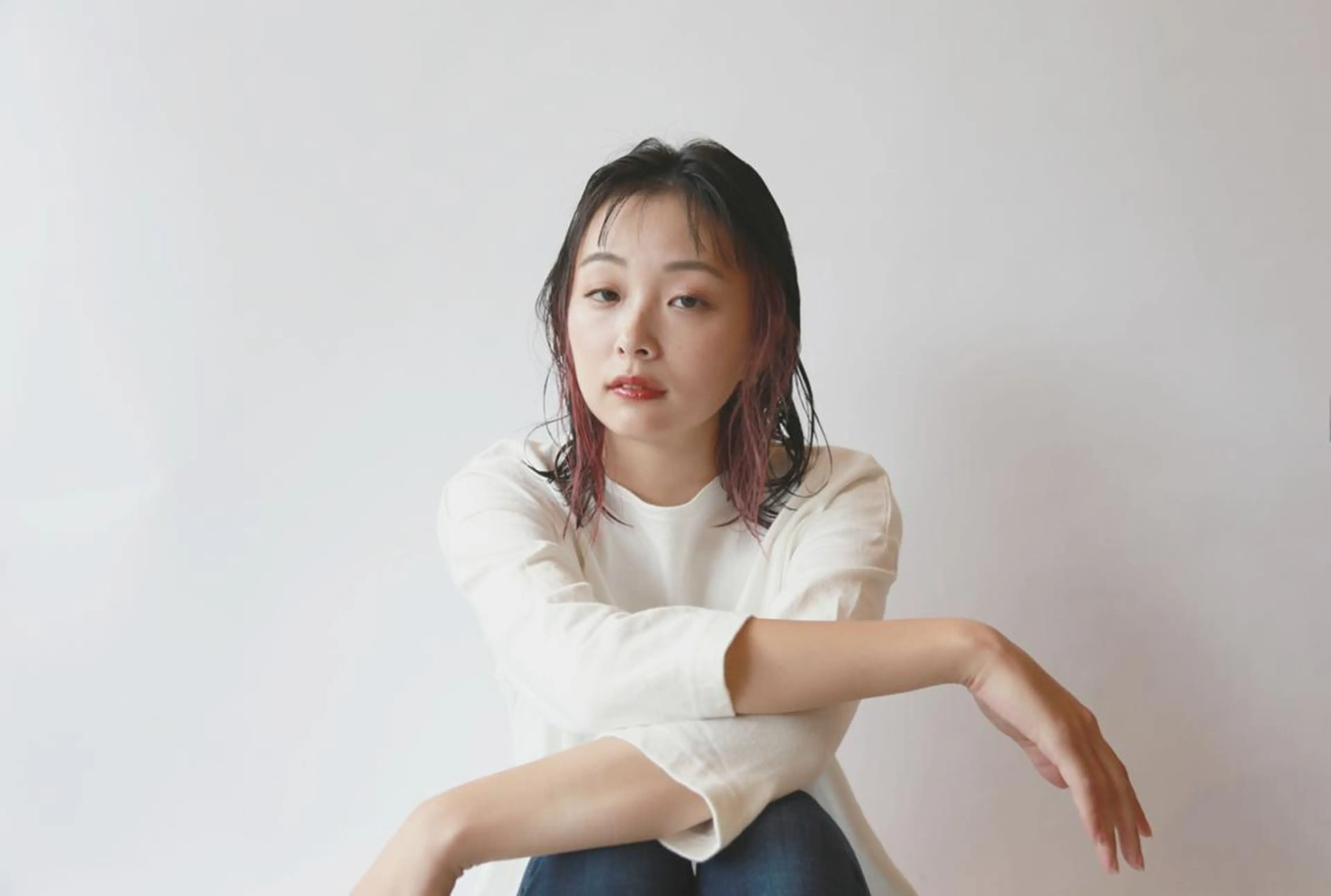 ミディアム 若原 旭のヘアスタイル