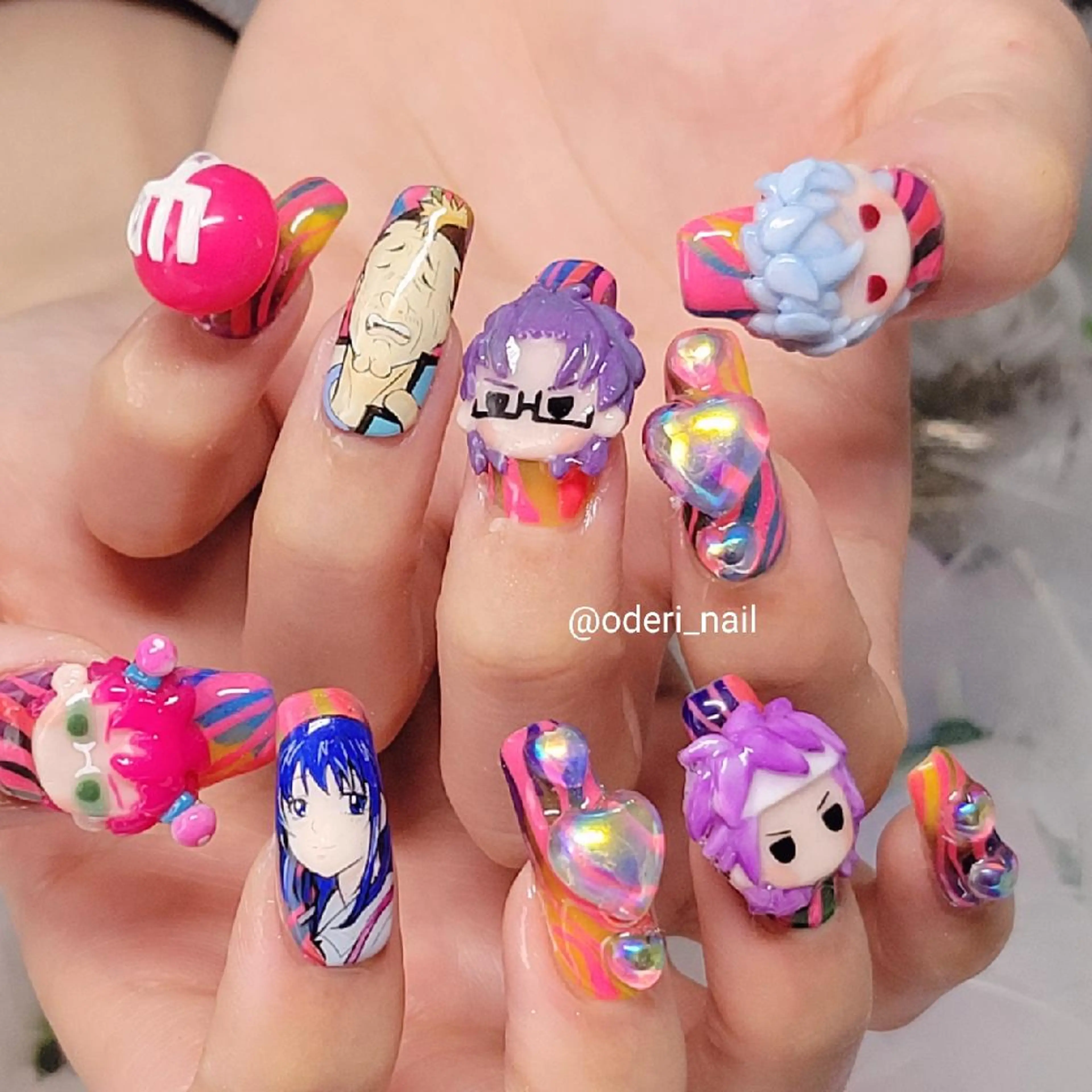 ネイル アートネイル ジェルネイル おで@ oderi_nailのネイルデザイン