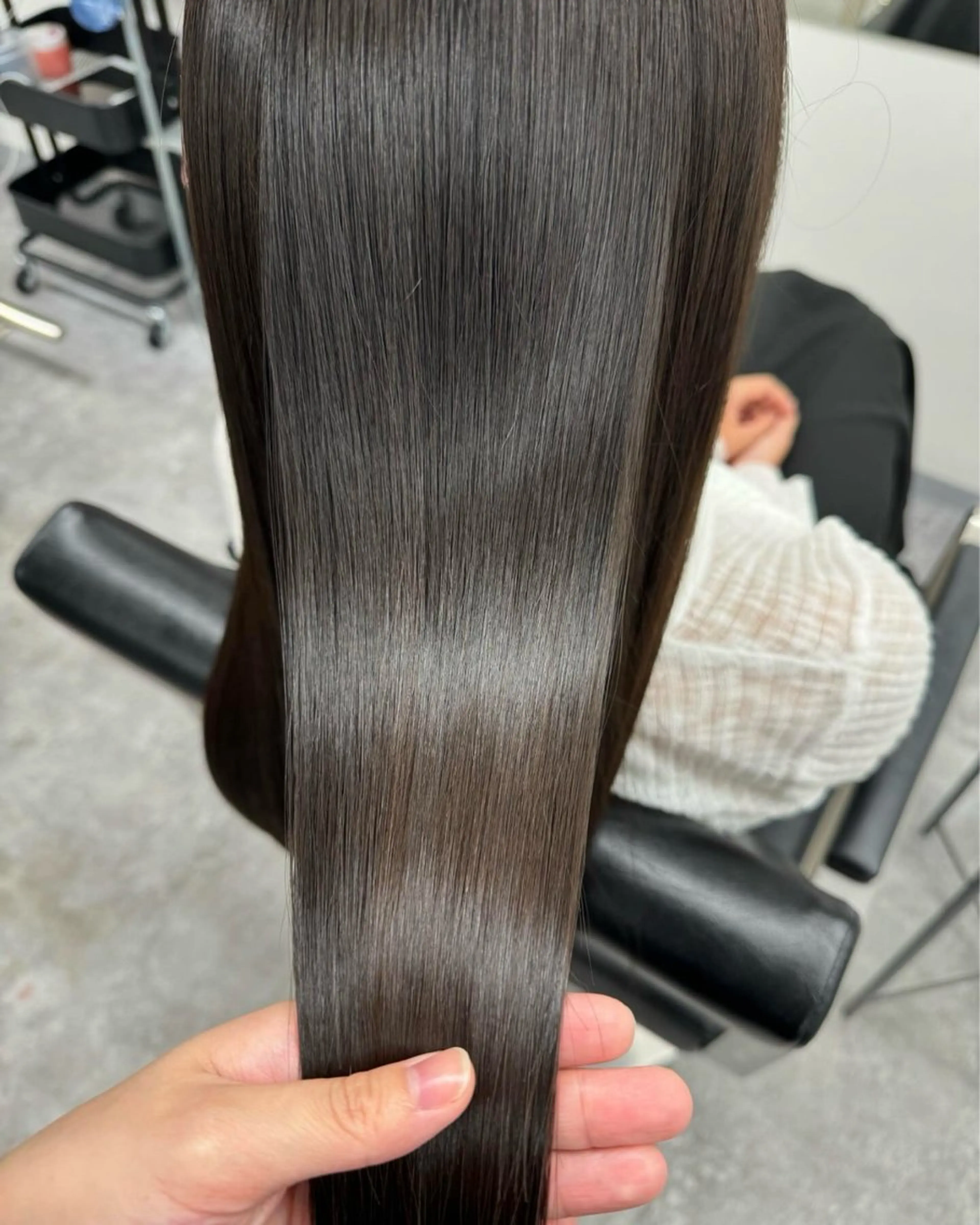 ロング 髪質改善 トリートメント 酸熱トリートメント 髪質改善メニュー 長井 美佐子のヘアスタイル