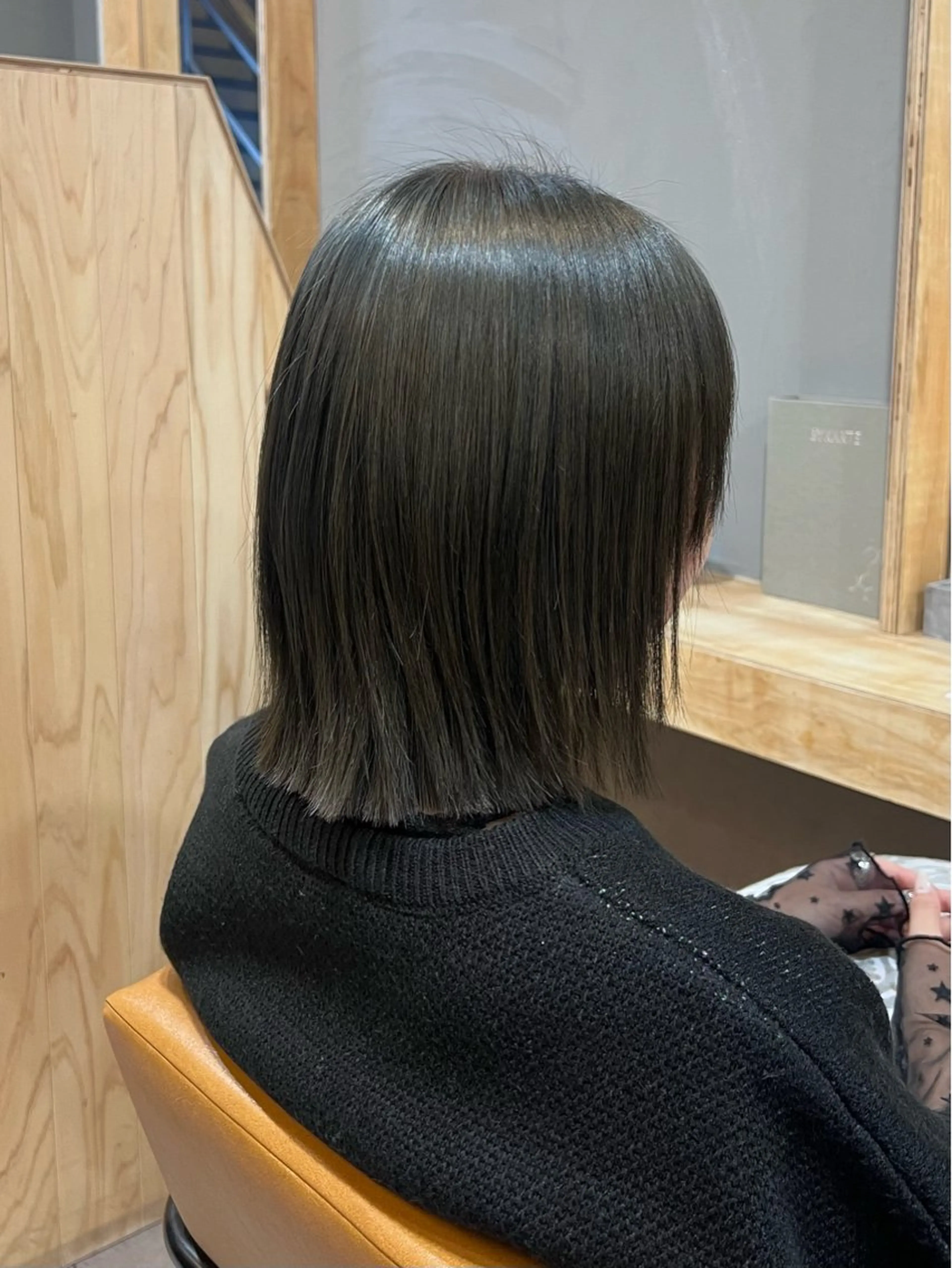 ショート カラー 切りっぱなしボブ ボブ 神戸ボブ✂️ ioe三宮/田 伸佳のヘアスタイル