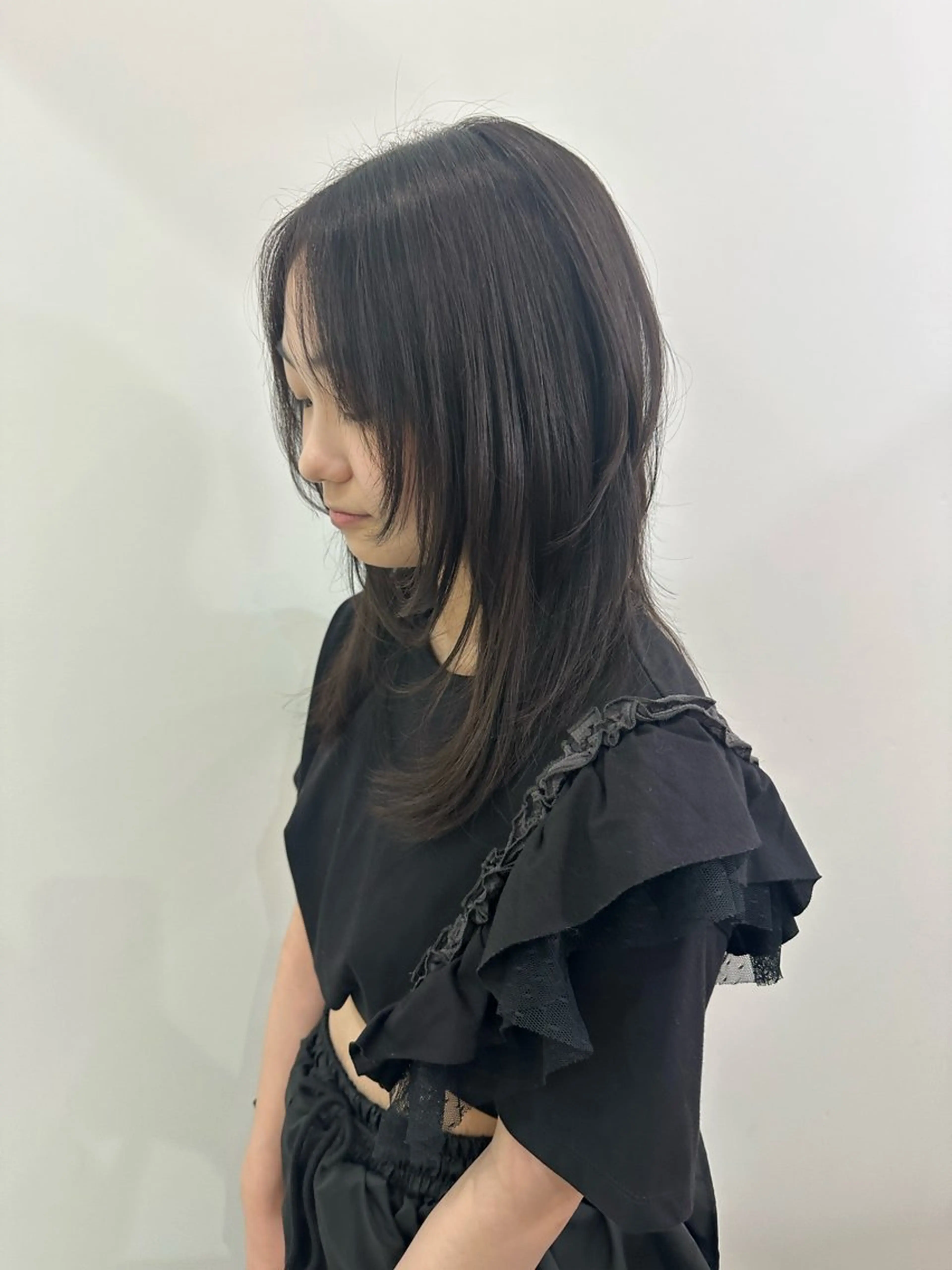 セミロング カット トリートメント レイヤー/ナチュラル 💐nao.のヘアスタイル