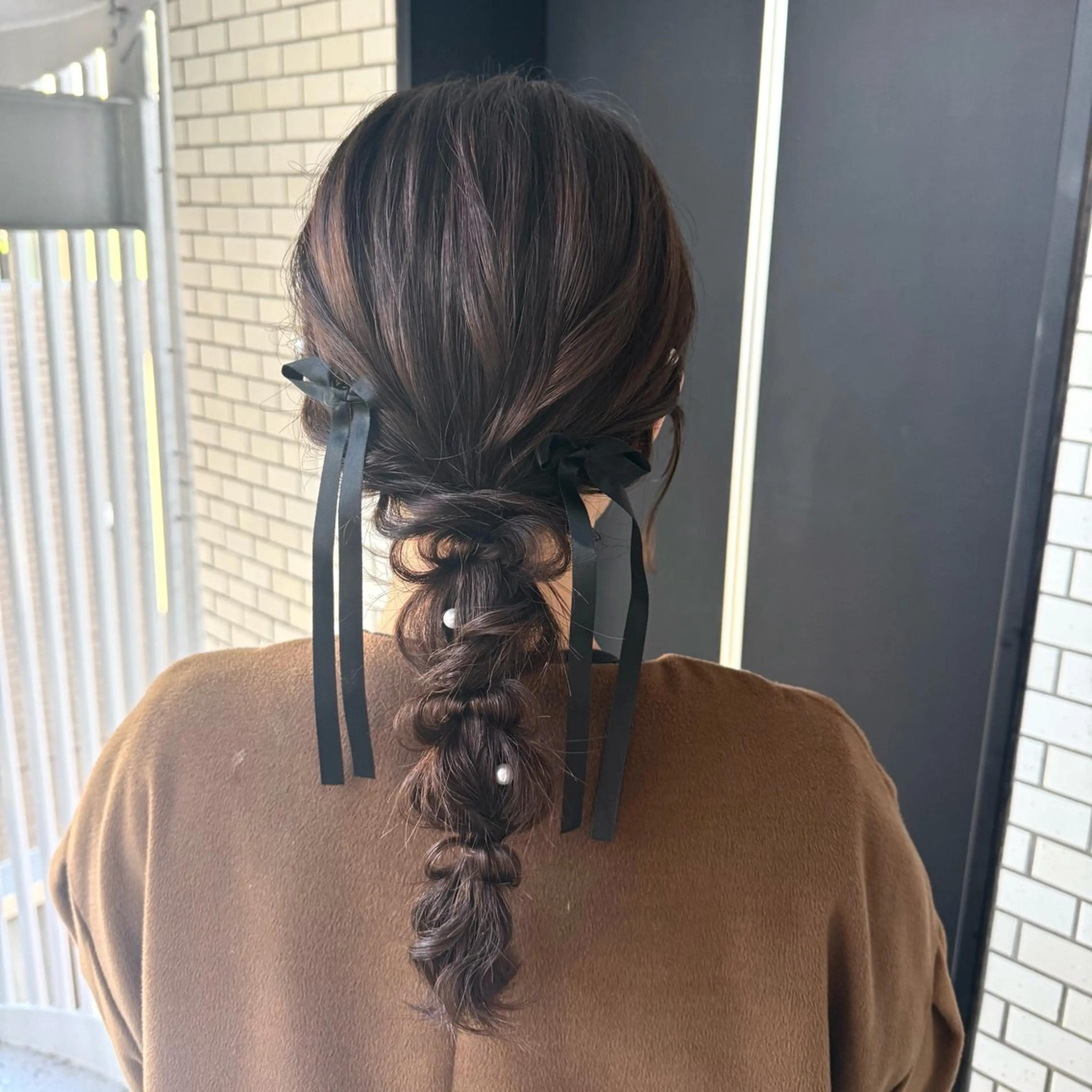 ミディアム ヘアアレンジ 成人式 ハーフアップ 結婚式・ブライダル デート 卒業式のヘアスタイル 褒められヘアメイク /‎ボブ女子🐶みおのその他イメージ