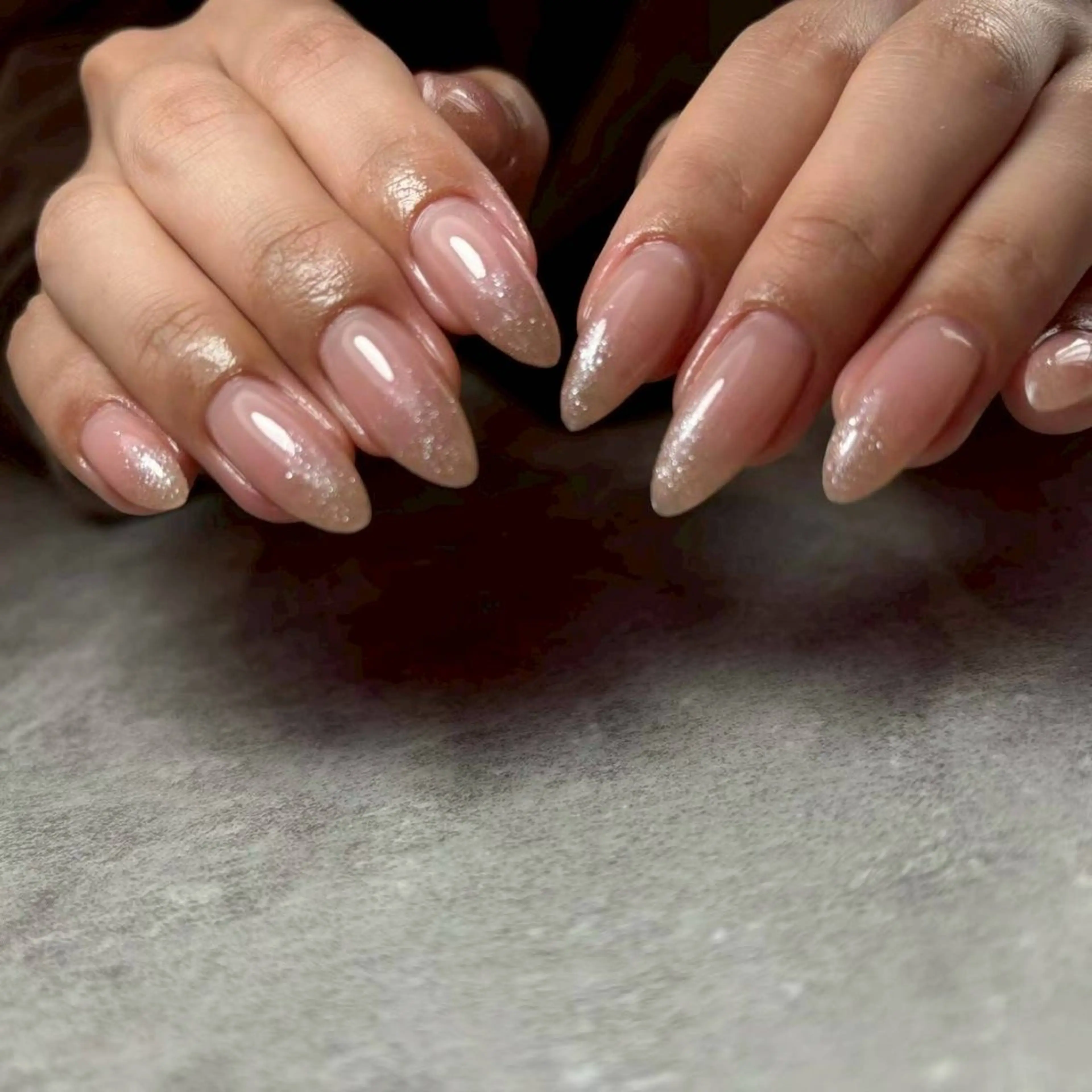 (オフなし）🩵ミニモ限定✨限定3名募集🩵ラメグラデーションネイル🫧60分の写真