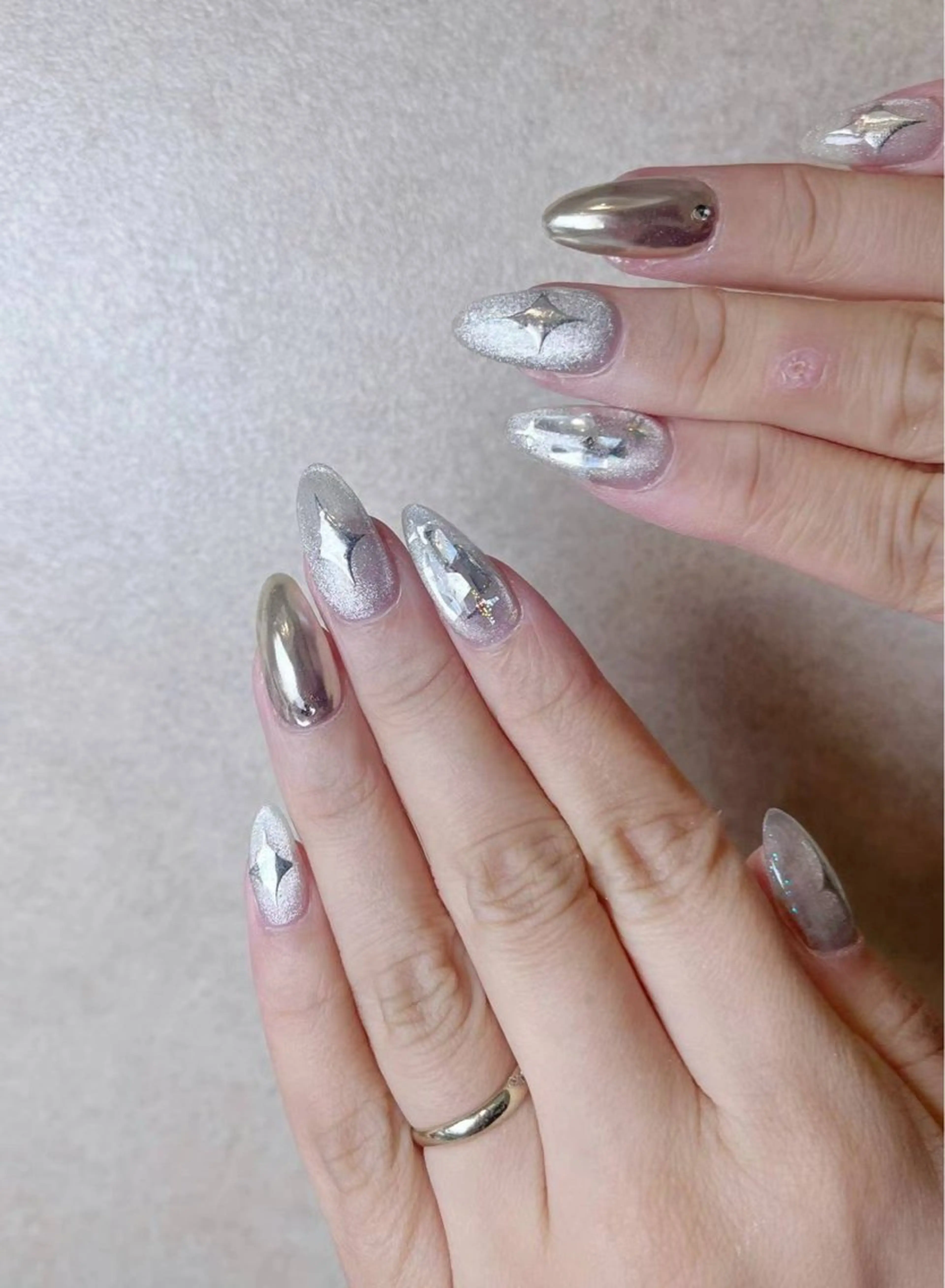 ネイル アートネイル フラワーネイル フットネイル ジェルネイル マグネットネイル Babarla Nailのネイルデザイン